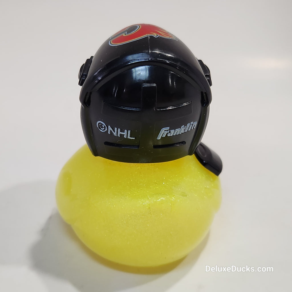 CALGARY FLAMES Rubber Duck Gift nhl Hockey Bedazzled Collectible Duck