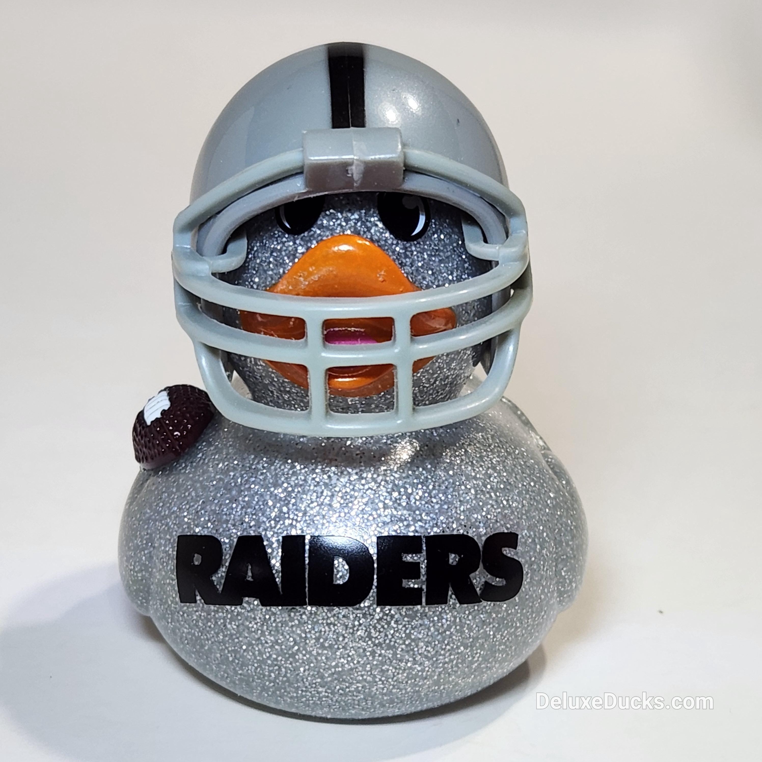 LAS VEGAS RAIDERS Rubber Duck Gift nfl Bedazzled Duck Cruise Dashboard Ducks