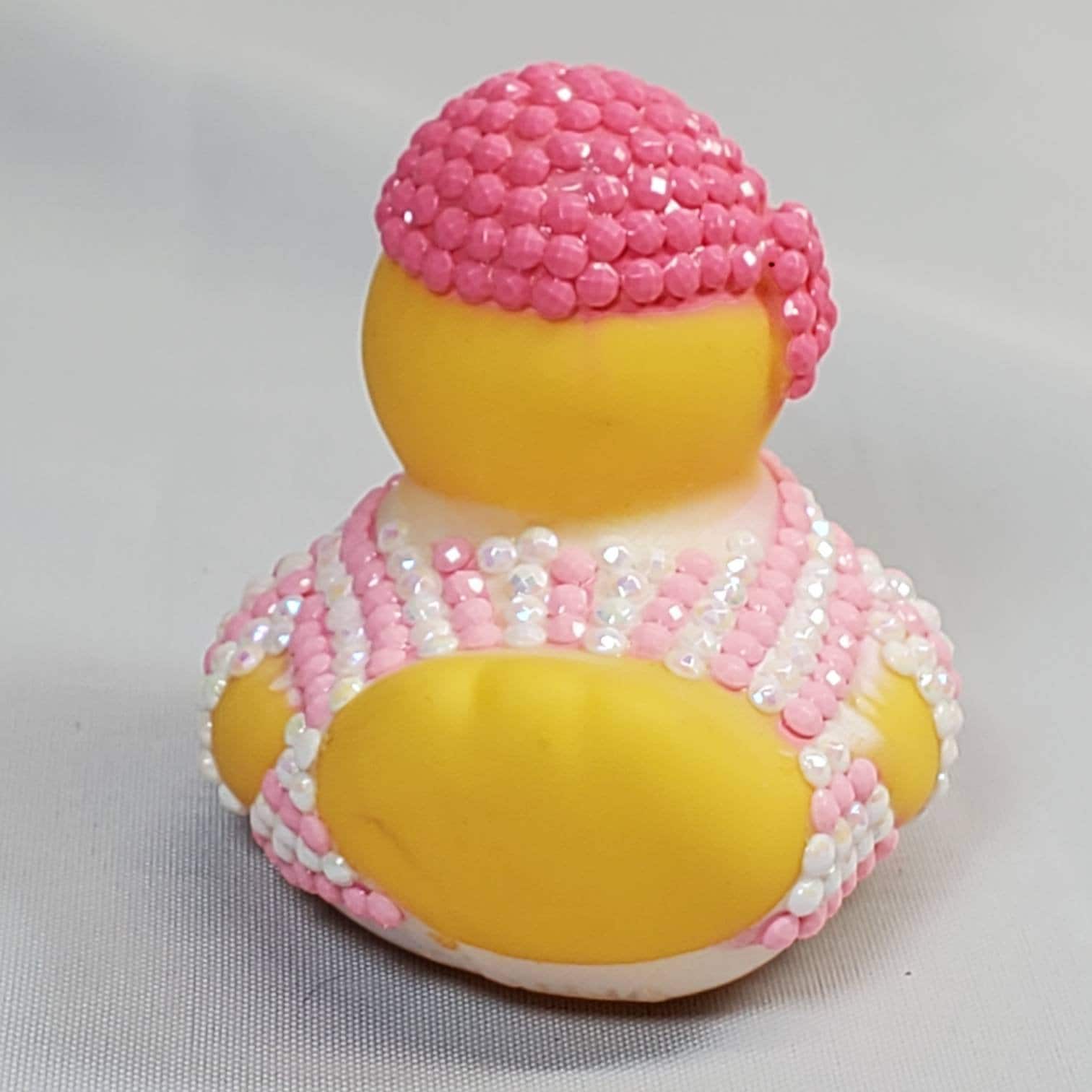 POND PIRATE Rubber Duck Ducks Gift Pink Bedazzled Bling Collectible Gift Rubber Ducks Cruise Ducks Dashboard