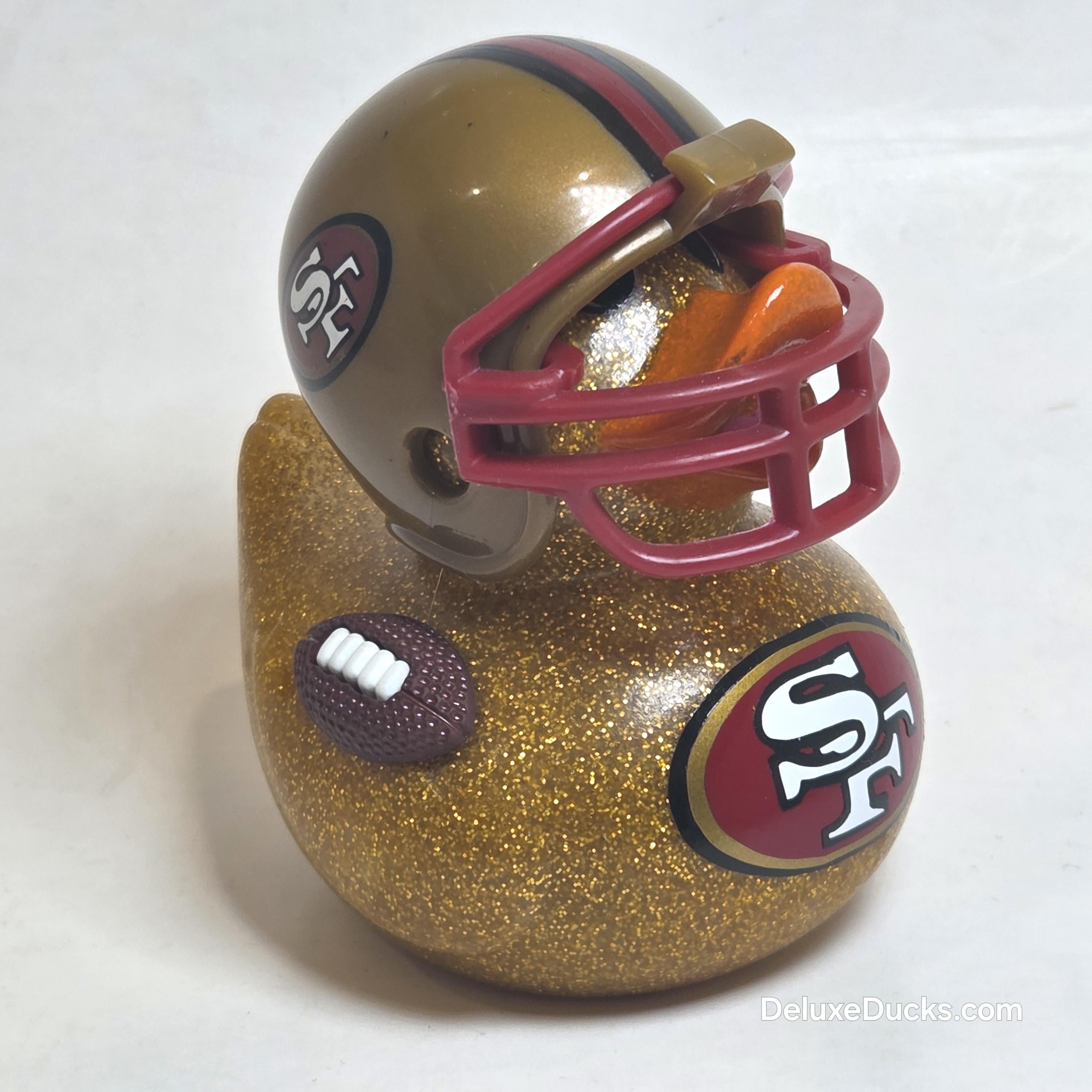 SAN FRANCISCO 49ERS Rubber Duck Gift Bedazzled Duck Cruise Dashboard Ducks