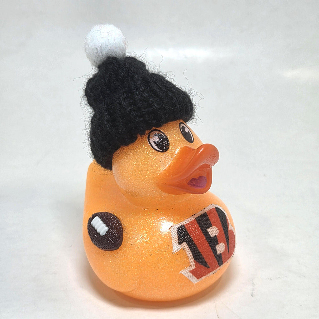 CINCINNATI BENGALS Rubber Duck Gift NFL Football Bedazzled Collectible Duck