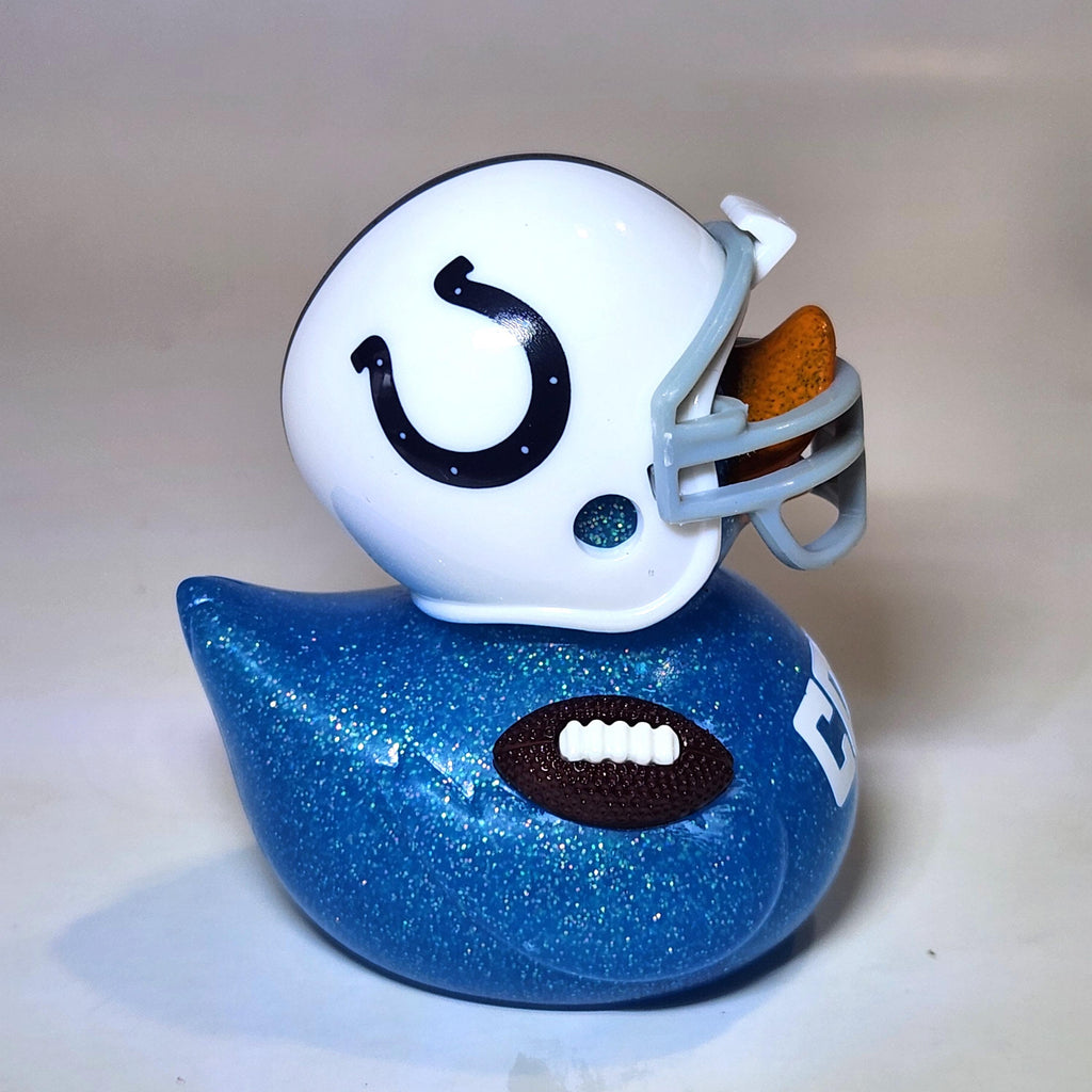 INDIANAPOLIS COLTS Rubber Duck Gift Bedazzled Duck Cruise Dashboard Ducks