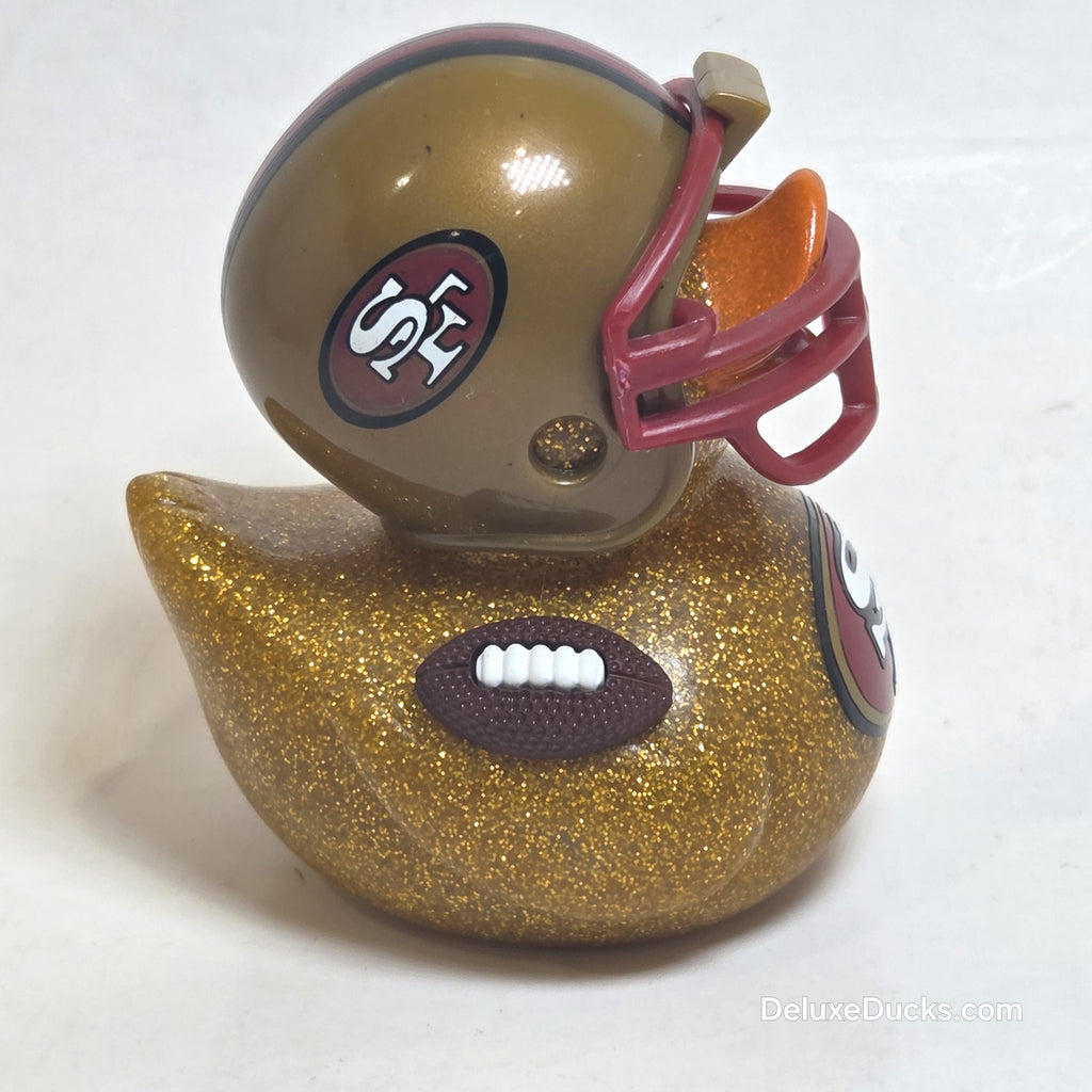 SAN FRANCISCO 49ERS Rubber Duck Gift Bedazzled Duck Cruise Dashboard Ducks
