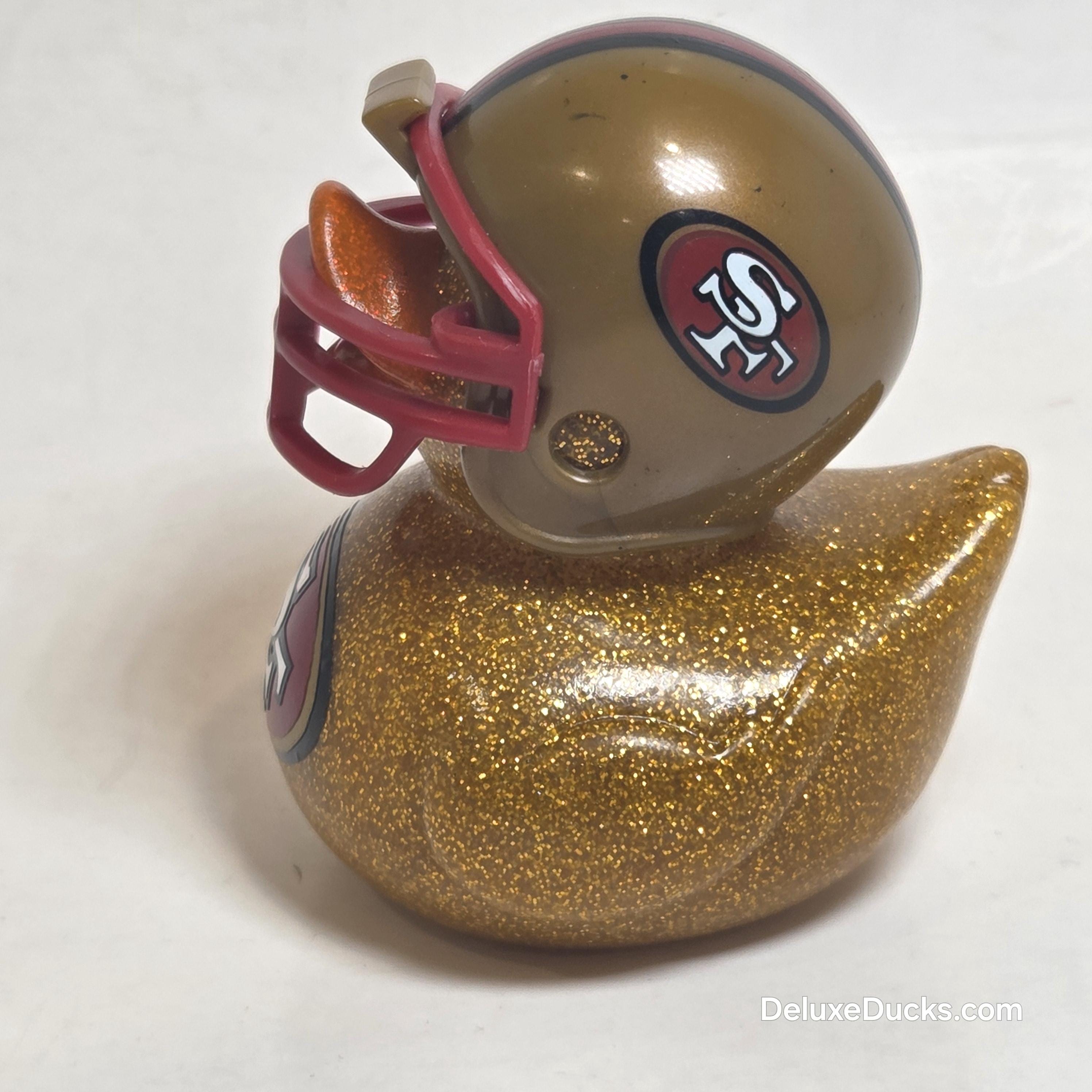 SAN FRANCISCO 49ERS Rubber Duck Gift Bedazzled Duck Cruise Dashboard Ducks