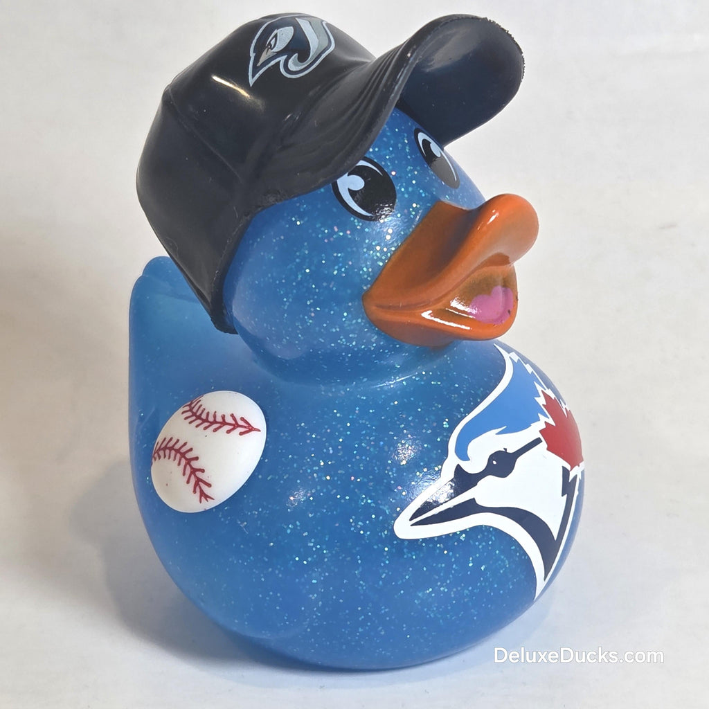 TORONTO BLUE JAYS Rubber Duck Gift Bedazzled Baseball Duck Cruise Dashboard Ducks