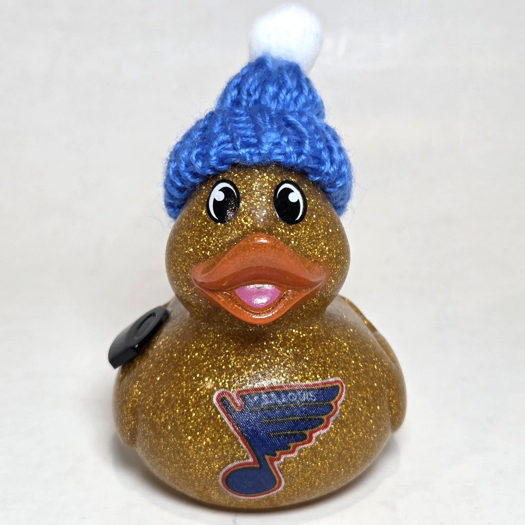 ST LOUIS BLUES Rubber Duck Gift nhl Hockey Bedazzled Collectible Duck