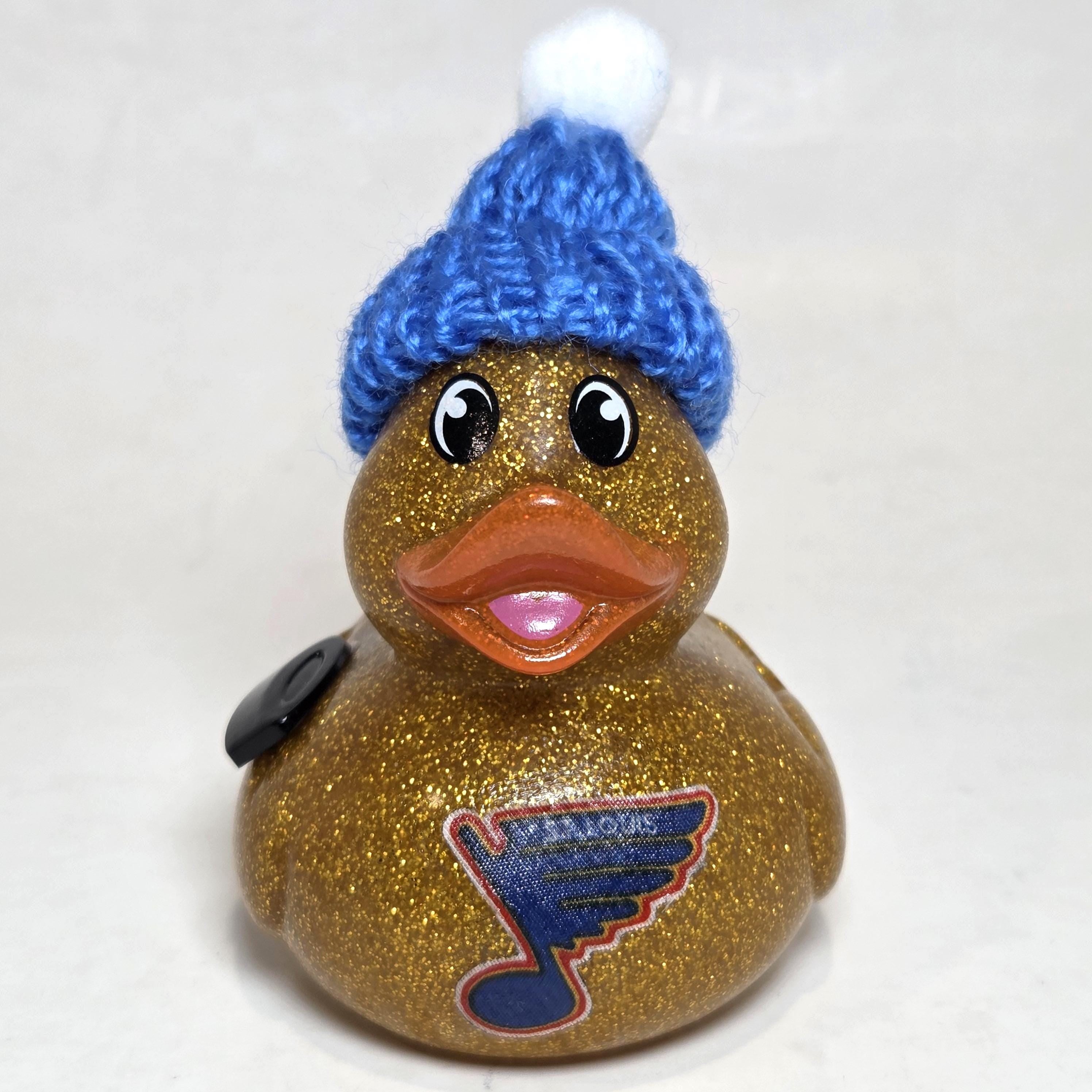 ST LOUIS BLUES Rubber Duck Gift nhl Hockey Bedazzled Collectible Duck