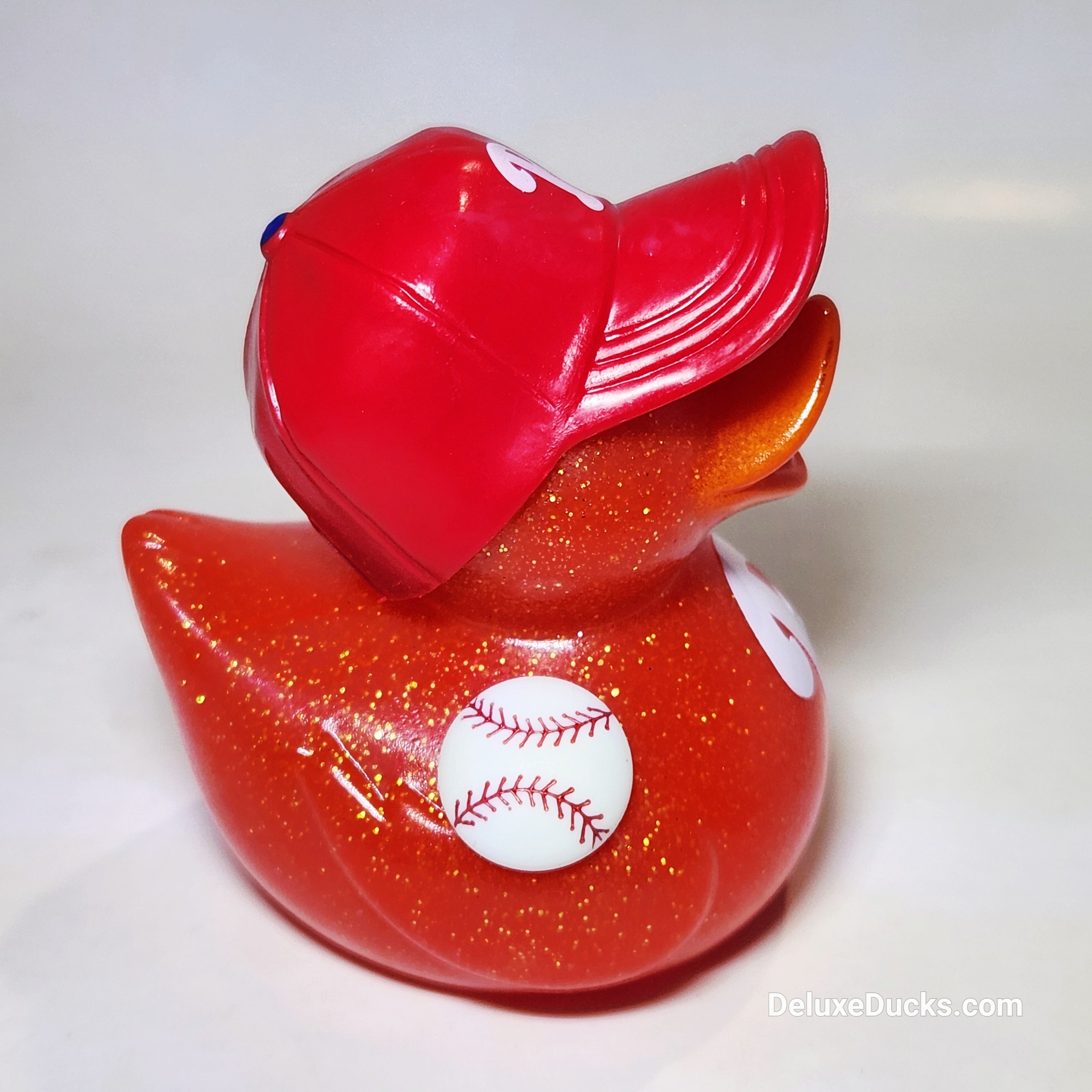PHILADELPHIA PHILLIES Rubber Duck Gift Bedazzled Baseball Duck Cruise Dashboard Ducks