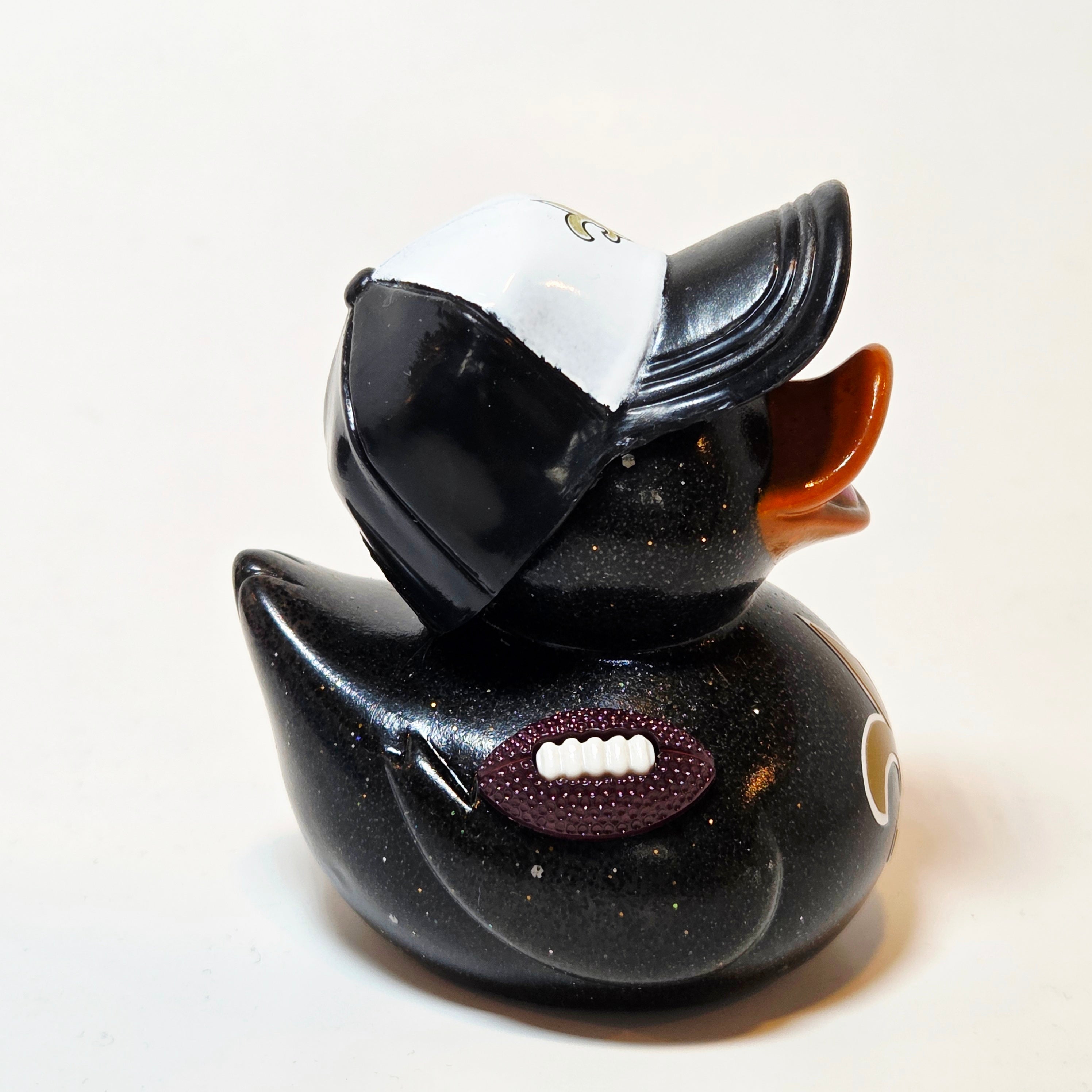 NEW ORLEANS SAINTS Rubber Duck Gift Bedazzled Football nfl Duck Cruise Dashboard Ducks