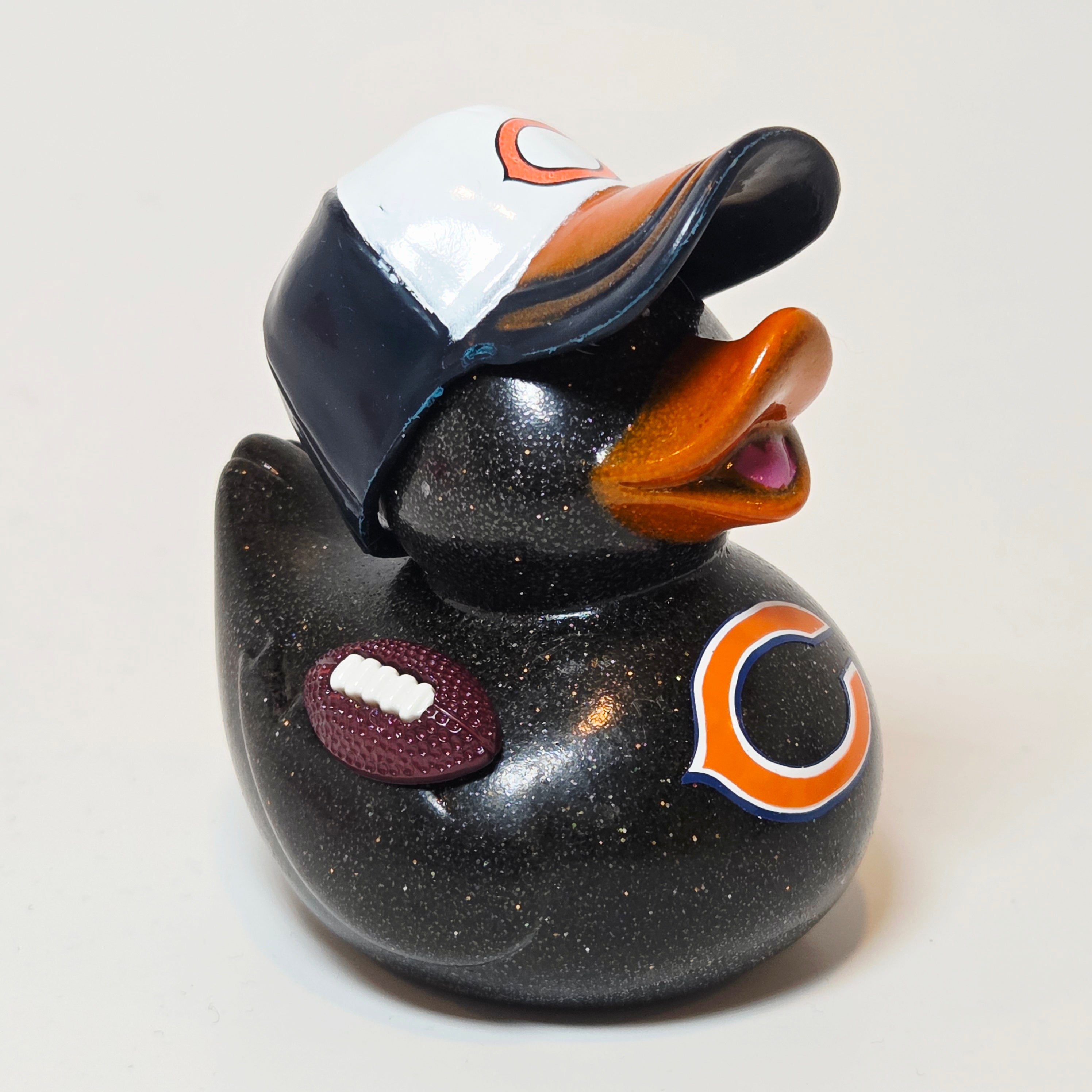 CHICAGO BEARS Rubber Duck Gift Bedazzled Duck Cruise Dashboard Ducks