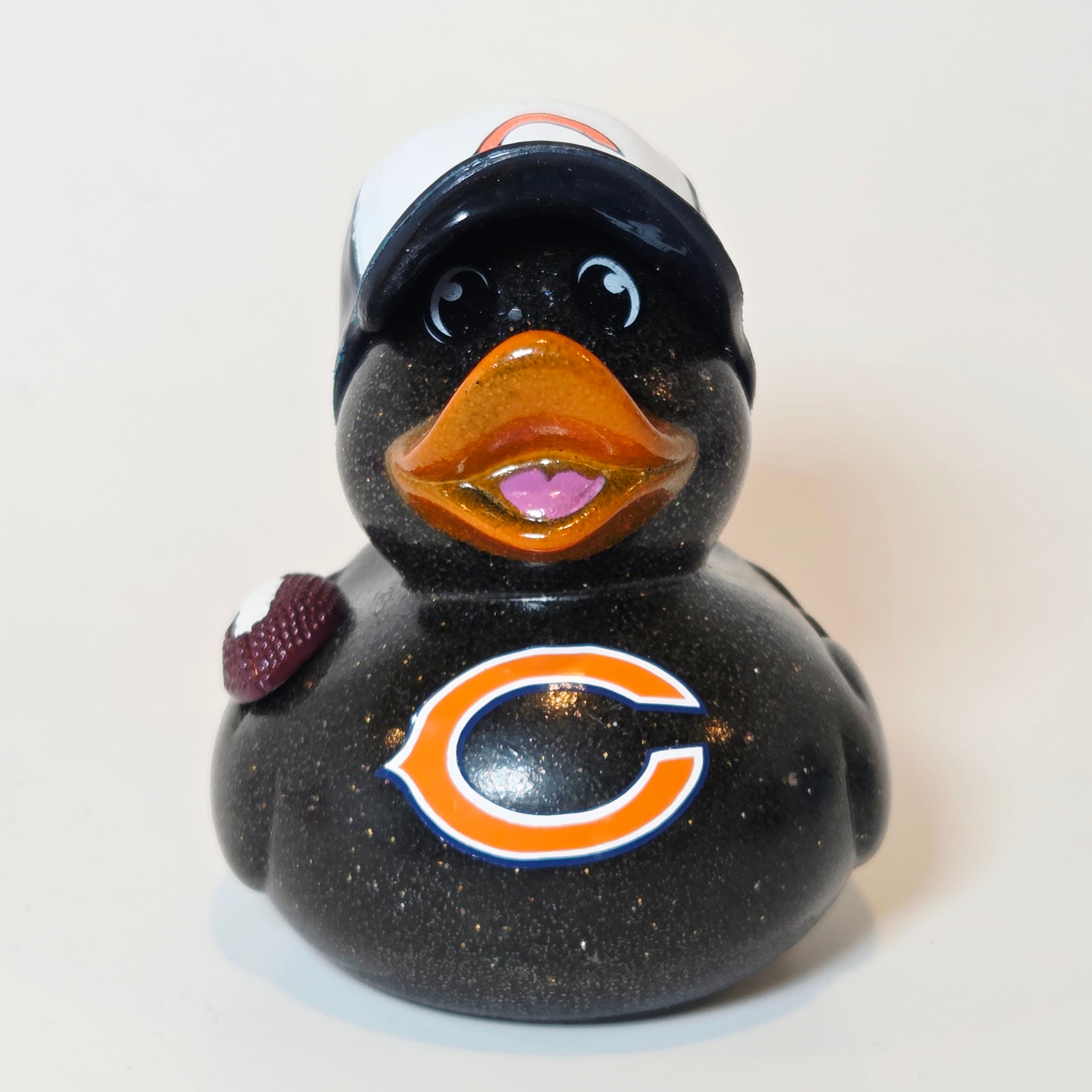 CHICAGO BEARS Rubber Duck Gift Bedazzled Duck Cruise Dashboard Ducks