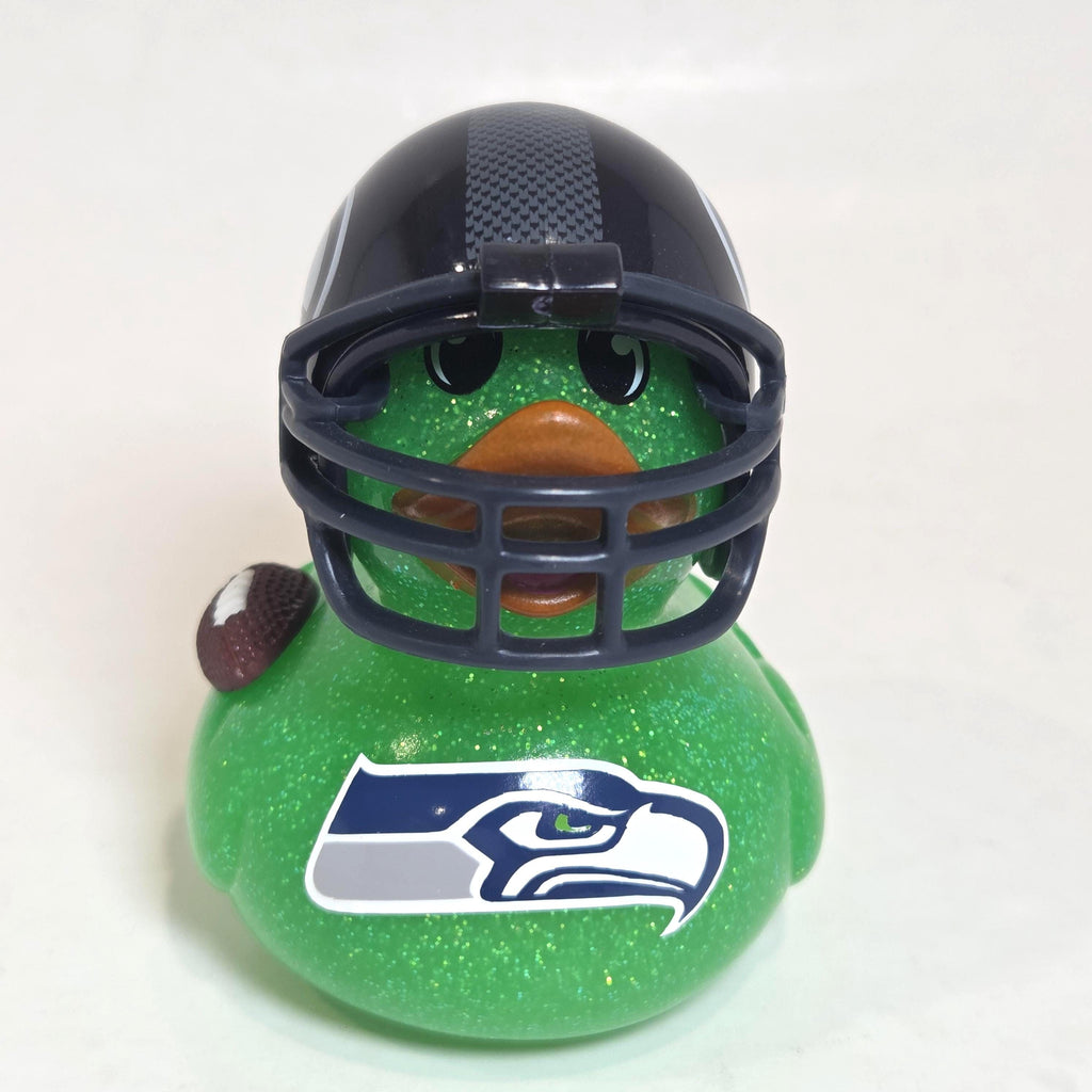 SEATTLE SEAHAWKS Rubber Duck Gift NFL Football Bedazzled Collectible Duck