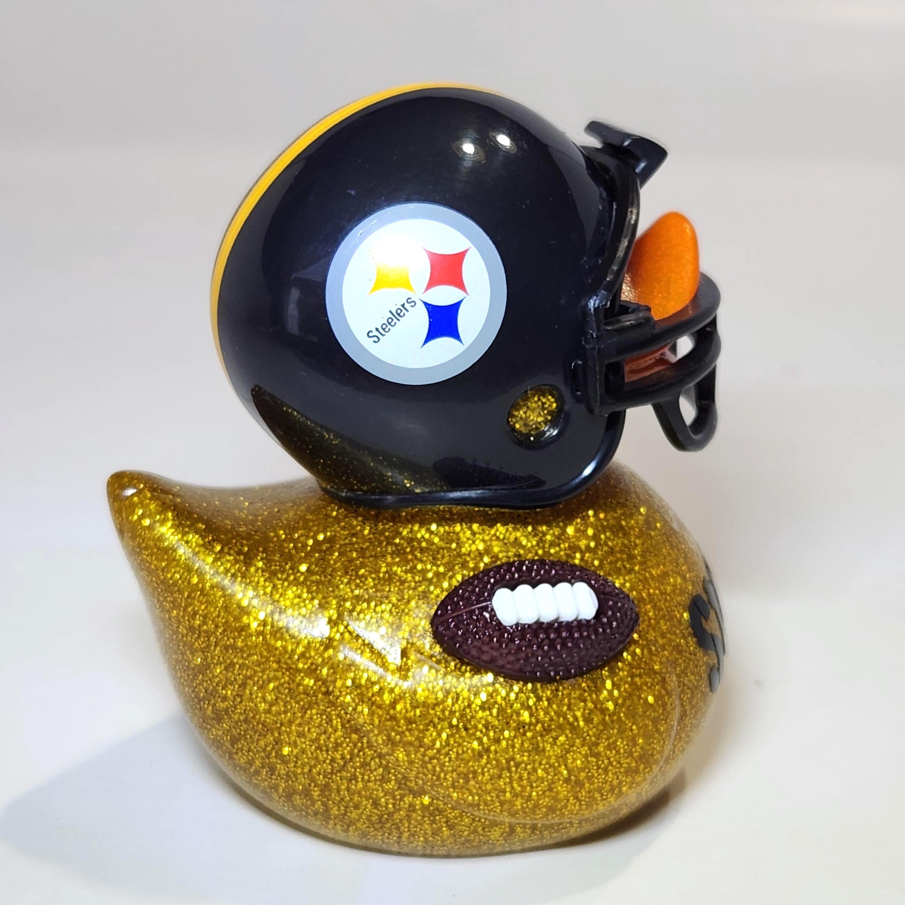 PITTSBURGH STEELERS Rubber Duck Gift Bedazzled Duck Cruise Dashboard Ducks