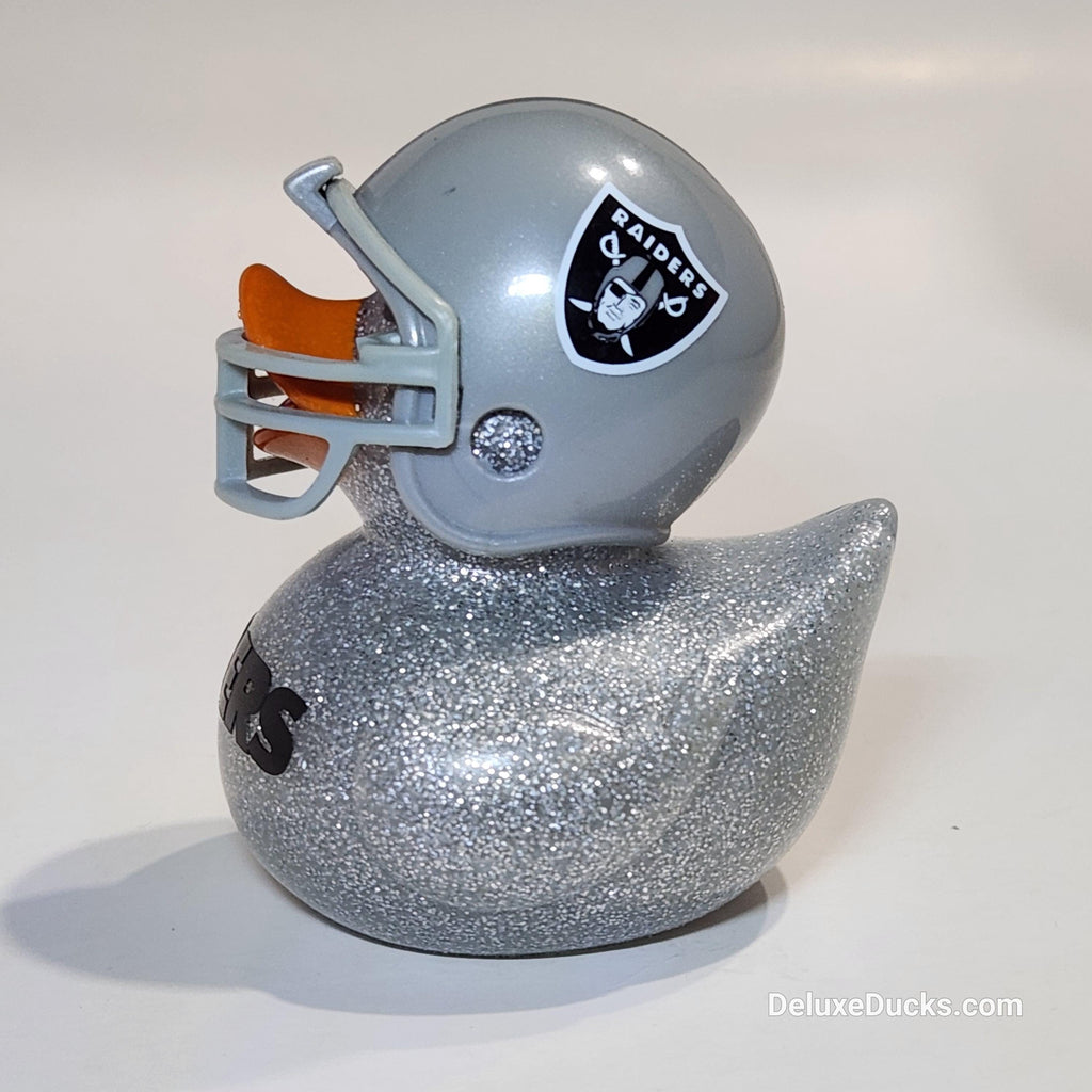 LAS VEGAS RAIDERS Rubber Duck Gift nfl Bedazzled Duck Cruise Dashboard Ducks