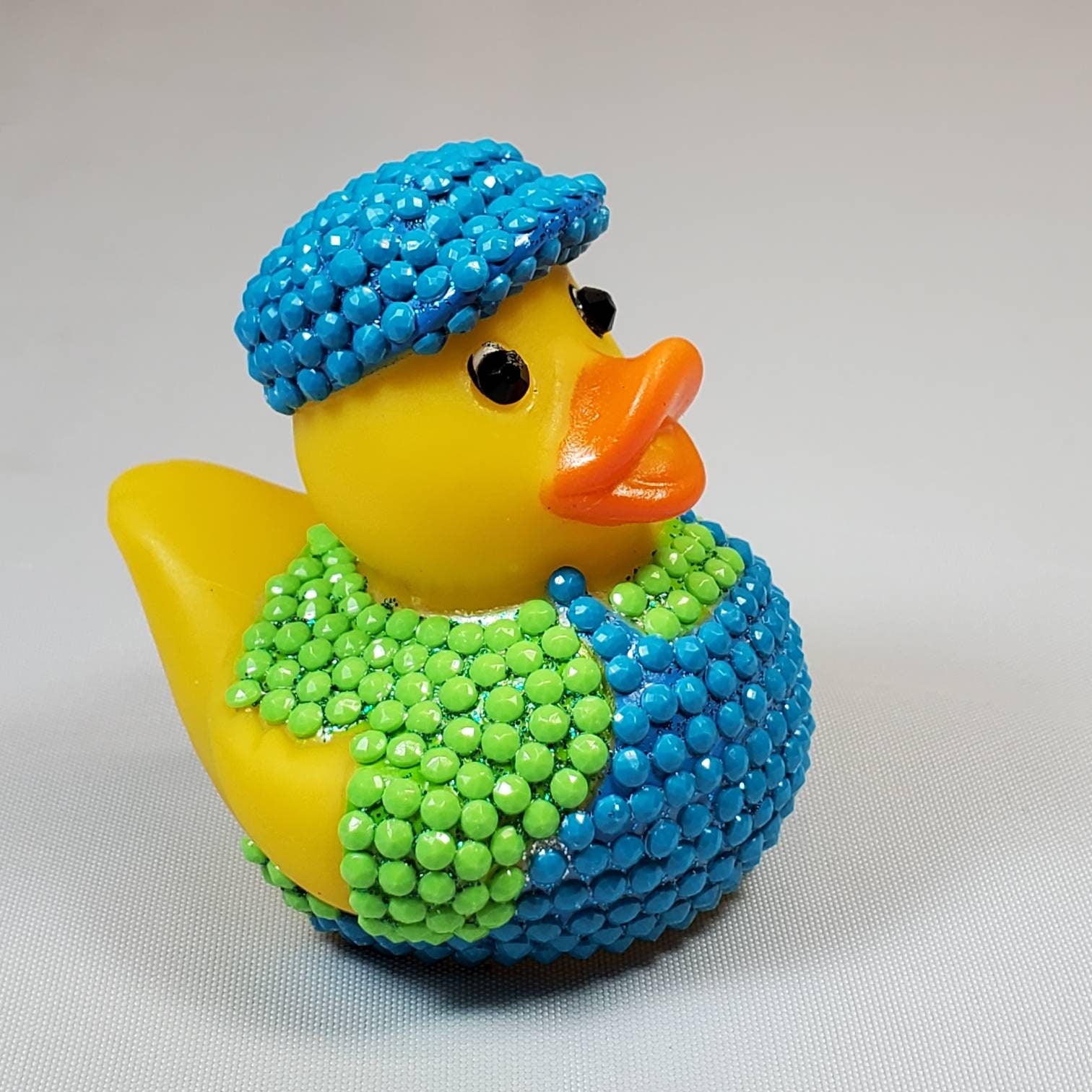 BILL McFLAPPER Rubber Duck Ducks Gift Painter Bedazzled Bling Collectible Gift Rubber Ducks Cruise Ducks