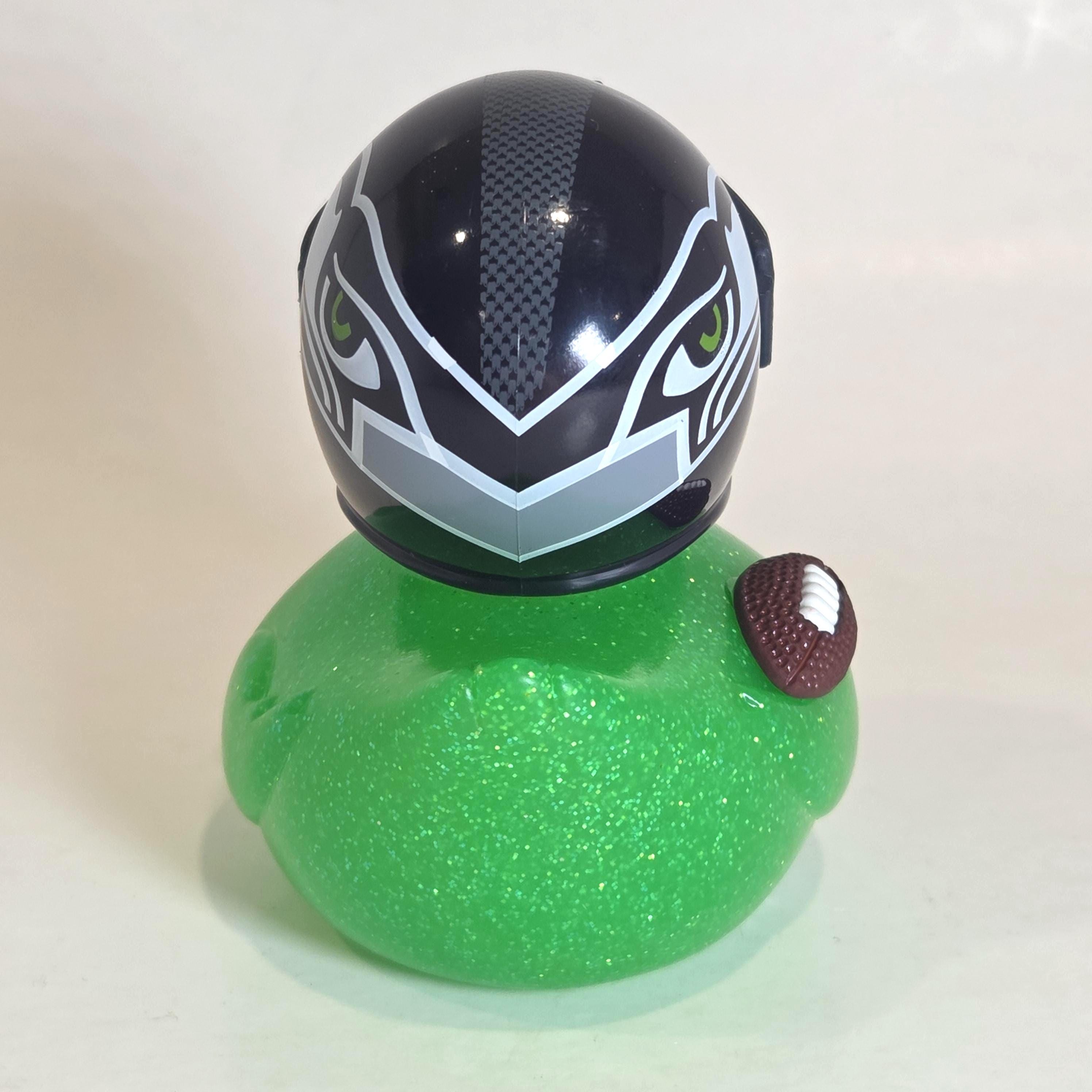 SEATTLE SEAHAWKS Rubber Duck Gift NFL Football Bedazzled Collectible Duck