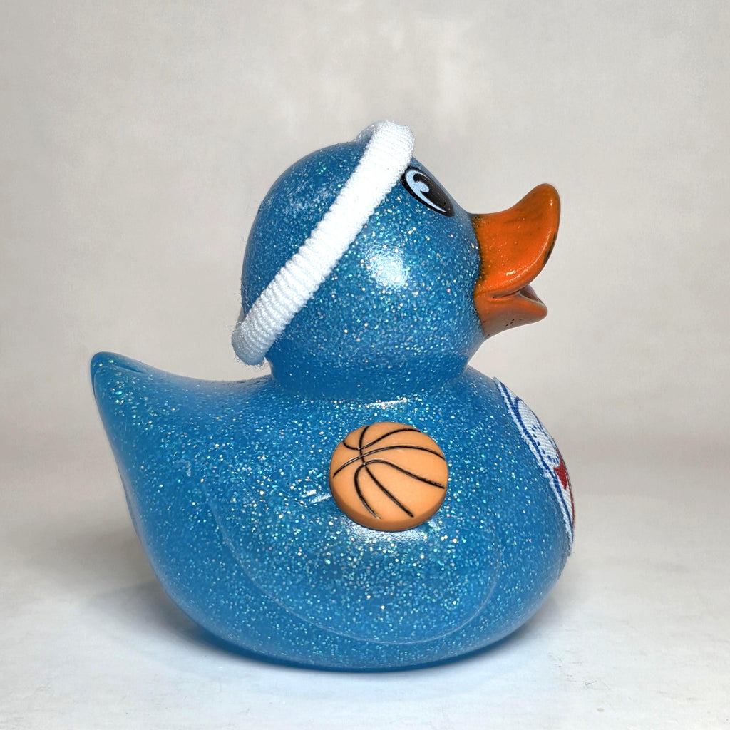 PHILADELPHIA 76ERS Rubber Duck Gift Bedazzled NBA Duck Cruise Dashboard Ducks