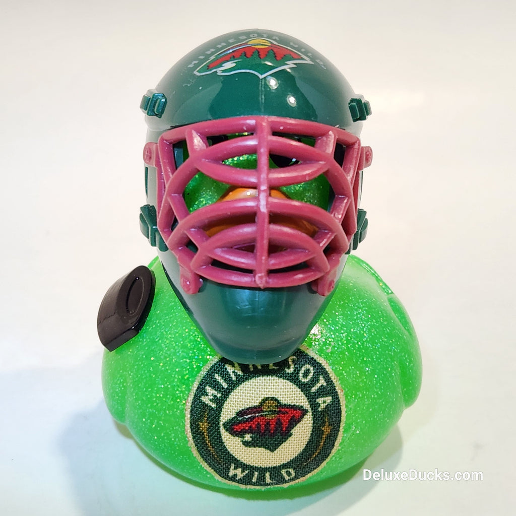 MINNESOTA WILD Rubber Duck Gift nhl Hockey Bedazzled Collectible Duck