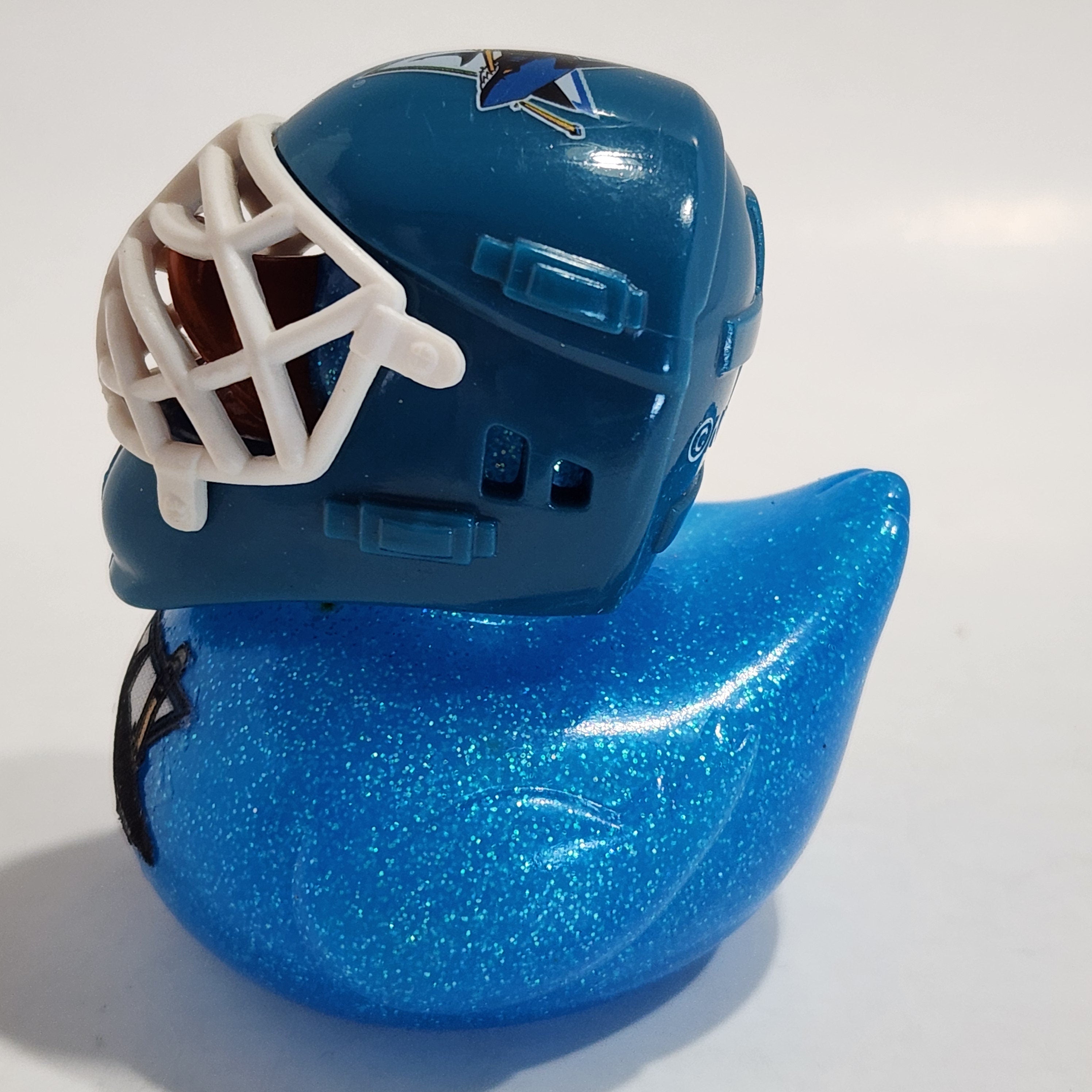 SAN JOSE SHARKS Rubber Duck Gift nhl Hockey Bedazzled Collectible Duck