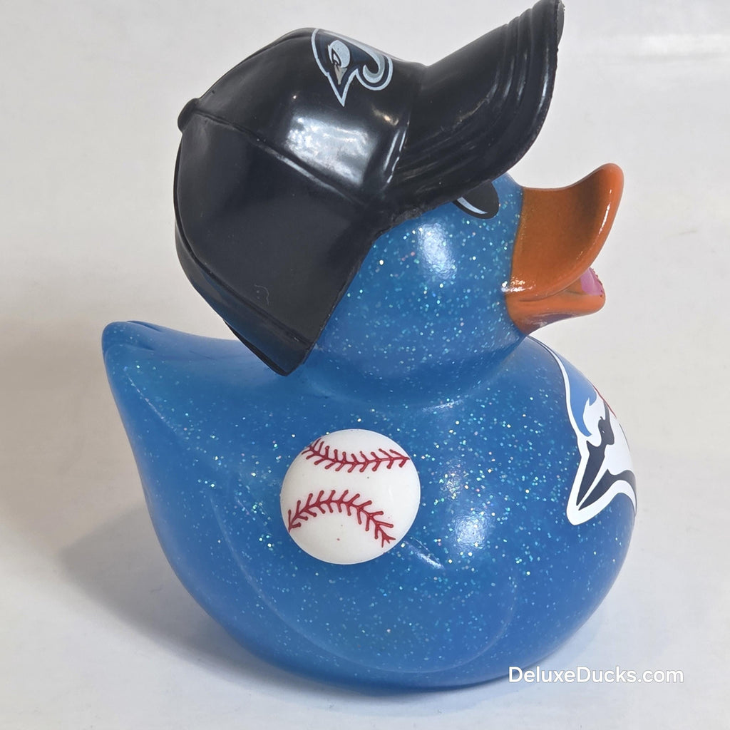 TORONTO BLUE JAYS Rubber Duck Gift Bedazzled Baseball Duck Cruise Dashboard Ducks
