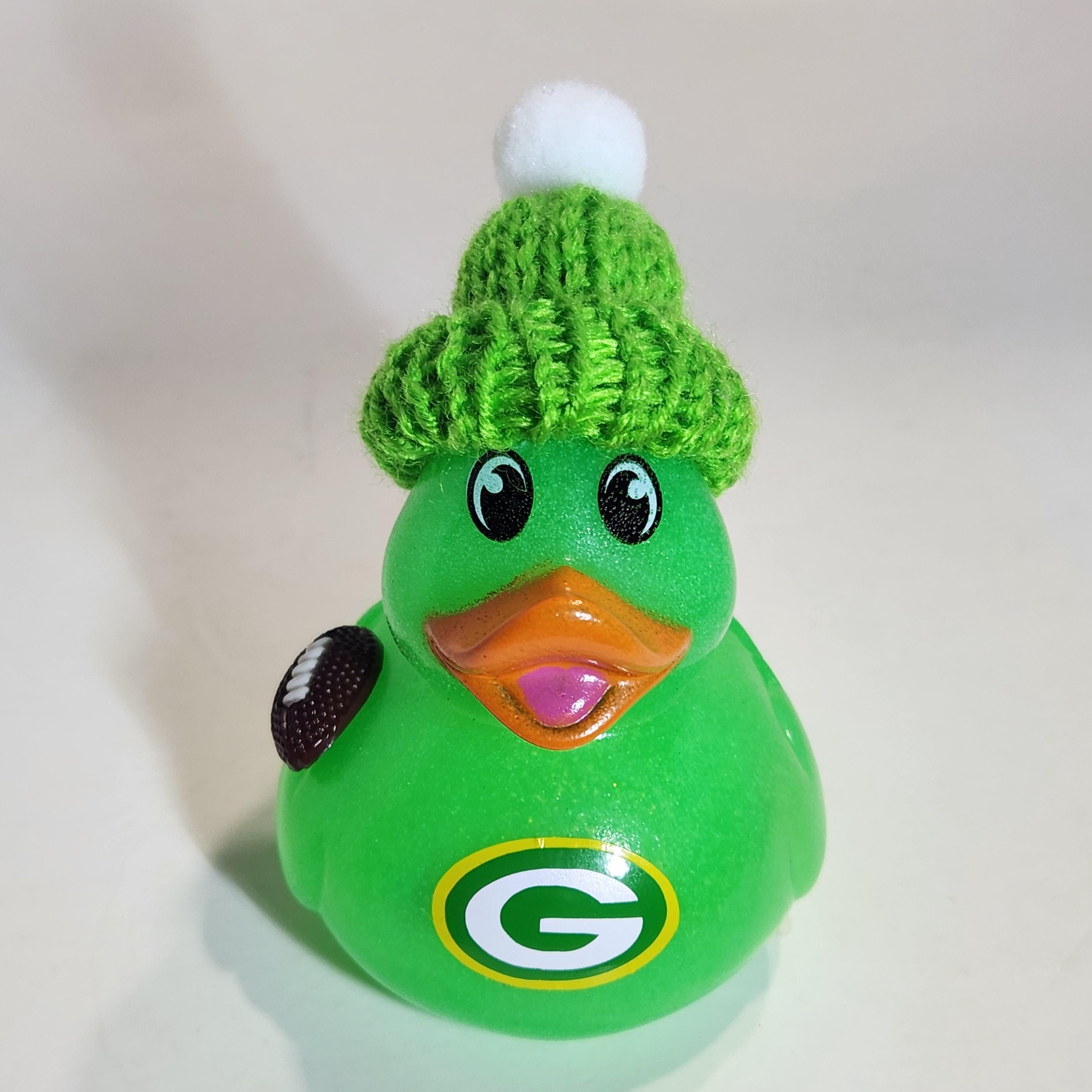 GREEN BAY PACKERS Rubber Duck Gift nfl Football Bedazzled Collectible Duck