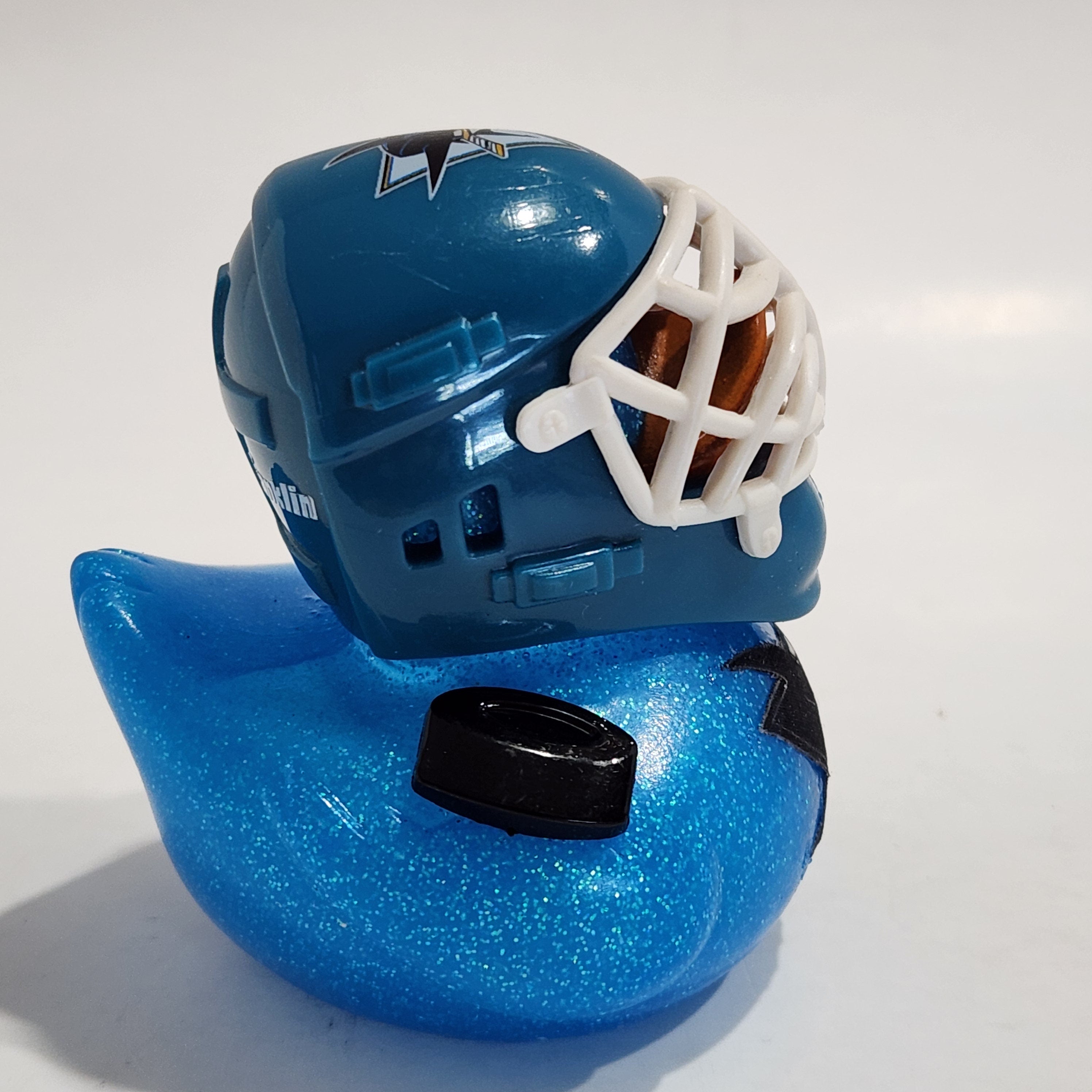 SAN JOSE SHARKS Rubber Duck Gift nhl Hockey Bedazzled Collectible Duck