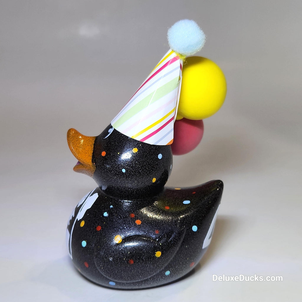 OVER THE HILL - Any Number Birthday Rubber Duck Gift Bedazzle Unique Dashboard Duck