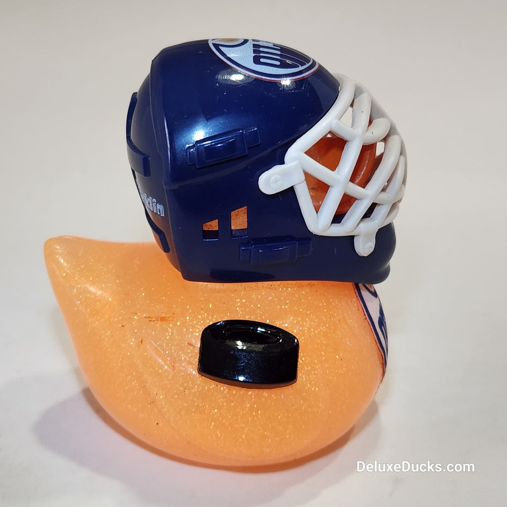 EDMONTON OILERS Rubber Duck Gift NHL Hockey Bedazzled Collectible Duck