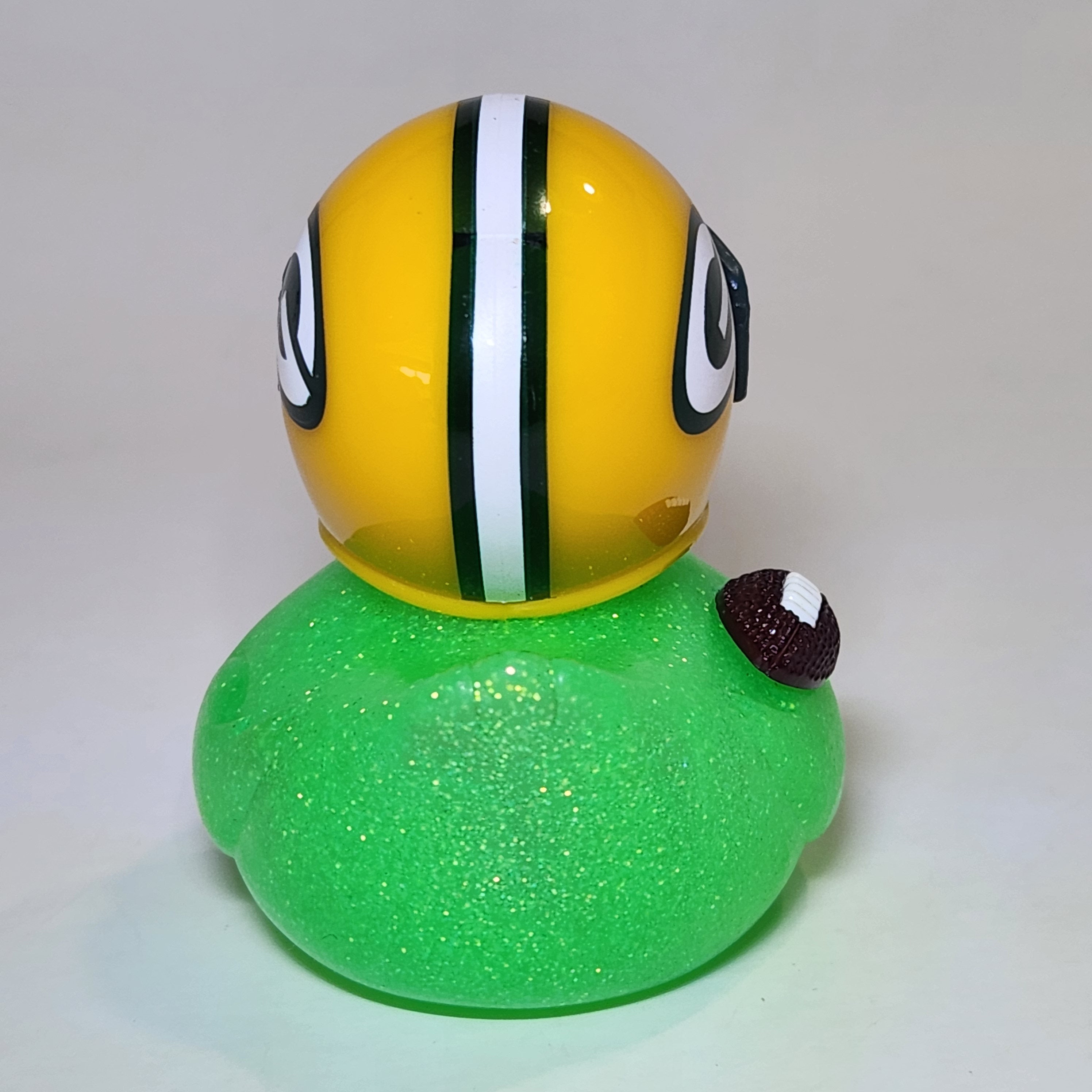 GREEN BAY PACKERS Rubber Duck Gift Bedazzled Duck Cruise Dashboard Ducks