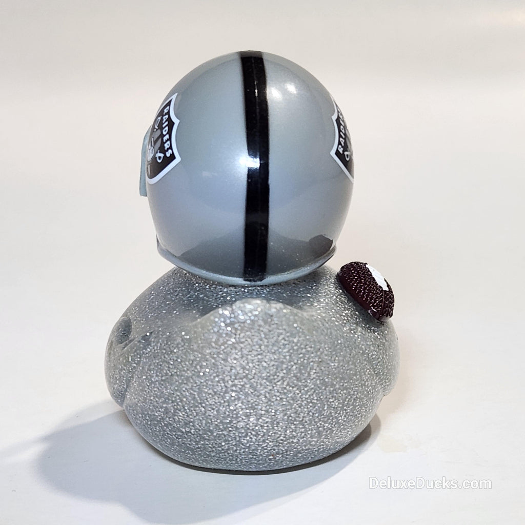 LAS VEGAS RAIDERS Rubber Duck Gift nfl Bedazzled Duck Cruise Dashboard Ducks