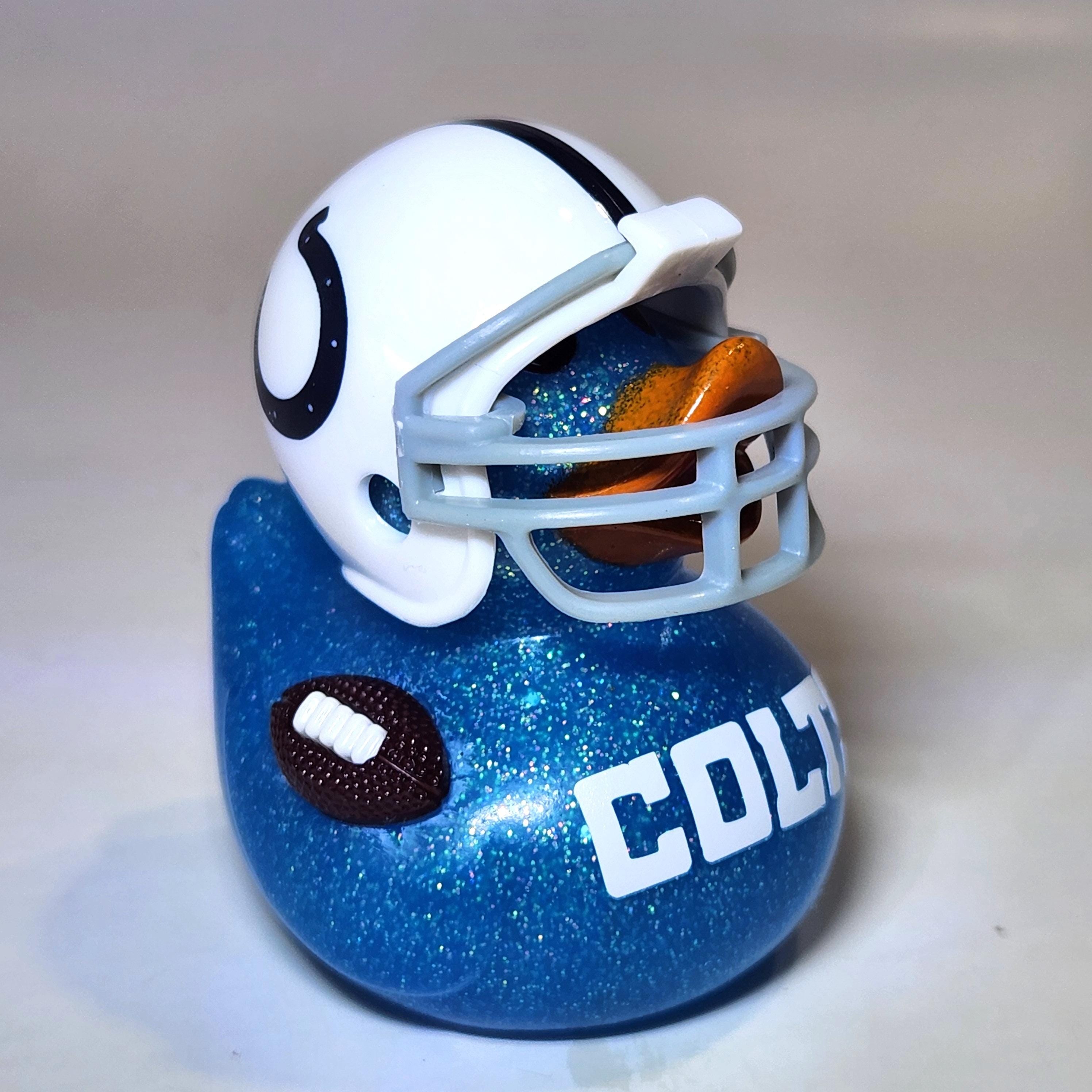 INDIANAPOLIS COLTS Rubber Duck Gift Bedazzled Duck Cruise Dashboard Ducks