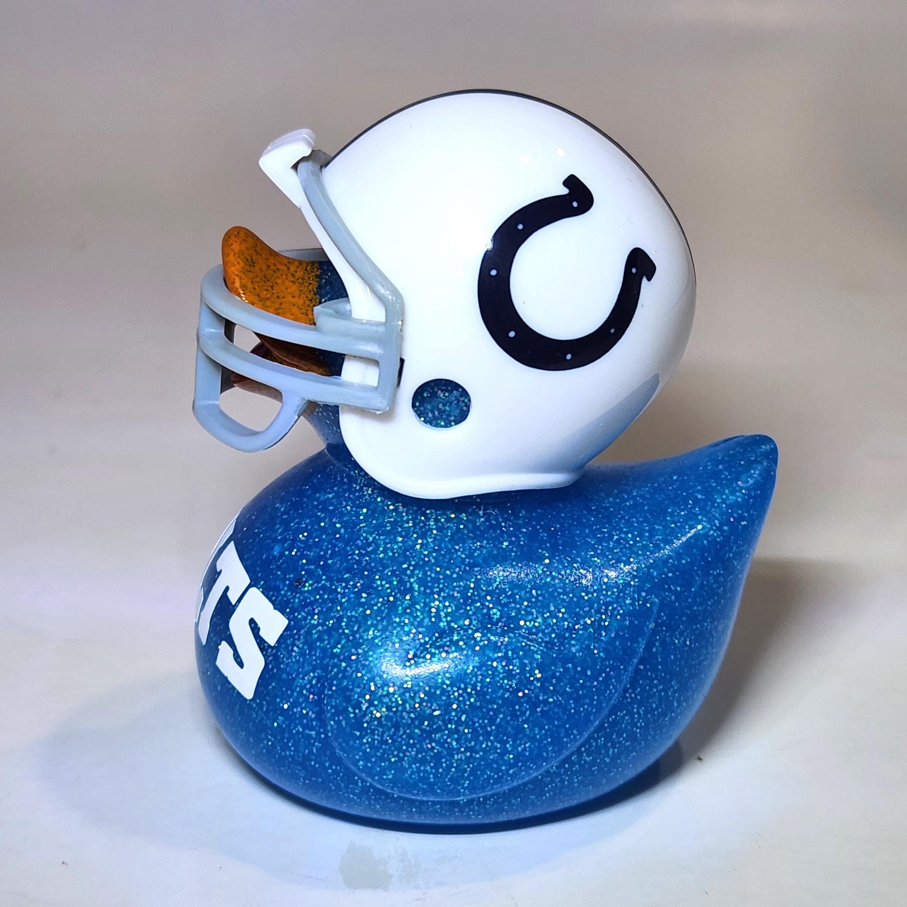 INDIANAPOLIS COLTS Rubber Duck Gift Bedazzled Duck Cruise Dashboard Ducks