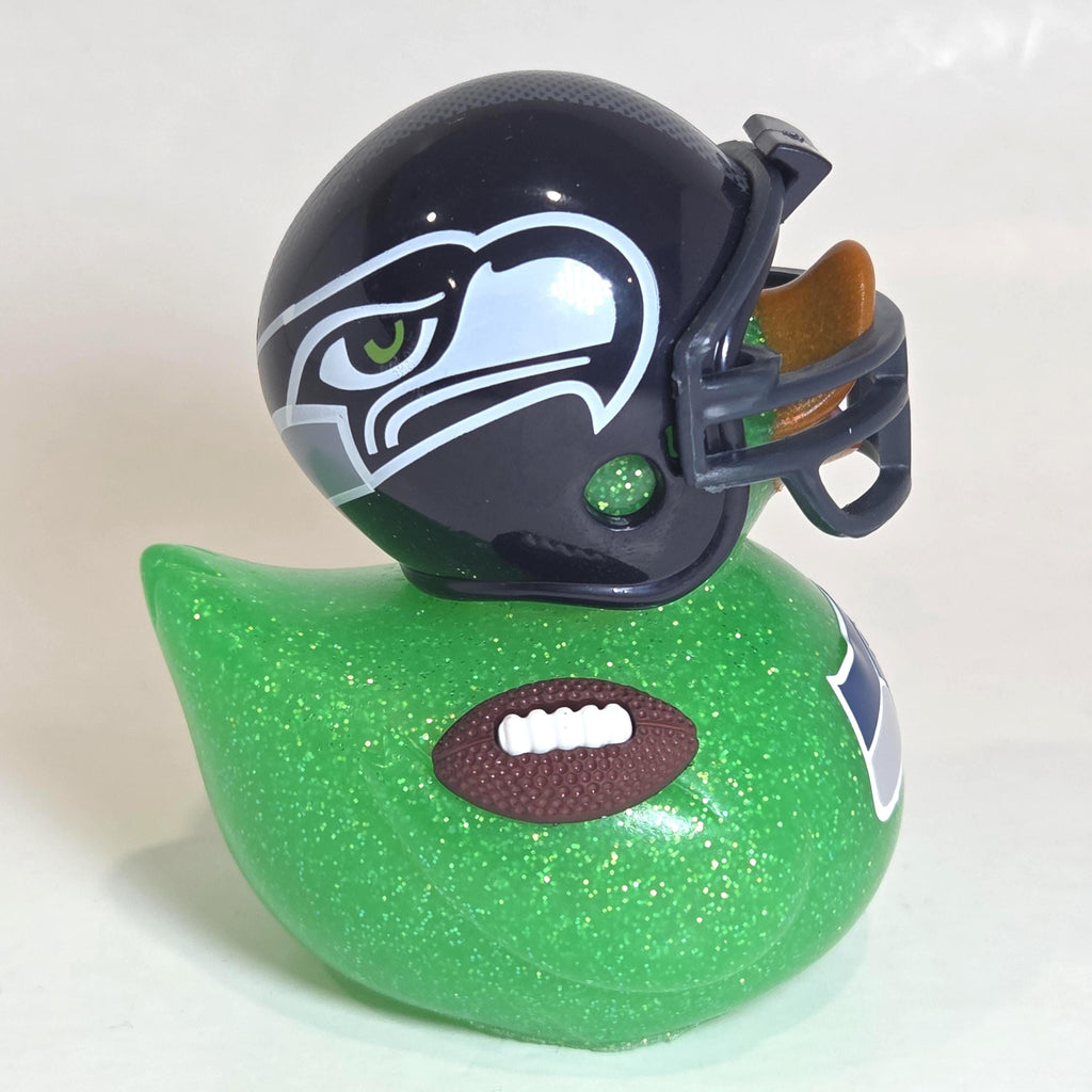 SEATTLE SEAHAWKS Rubber Duck Gift NFL Football Bedazzled Collectible Duck