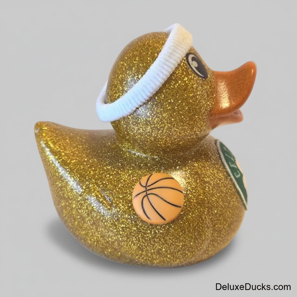 BOSTON CELTICS Rubber Duck Gift Bedazzled NBA Duck Cruise Dashboard Ducks