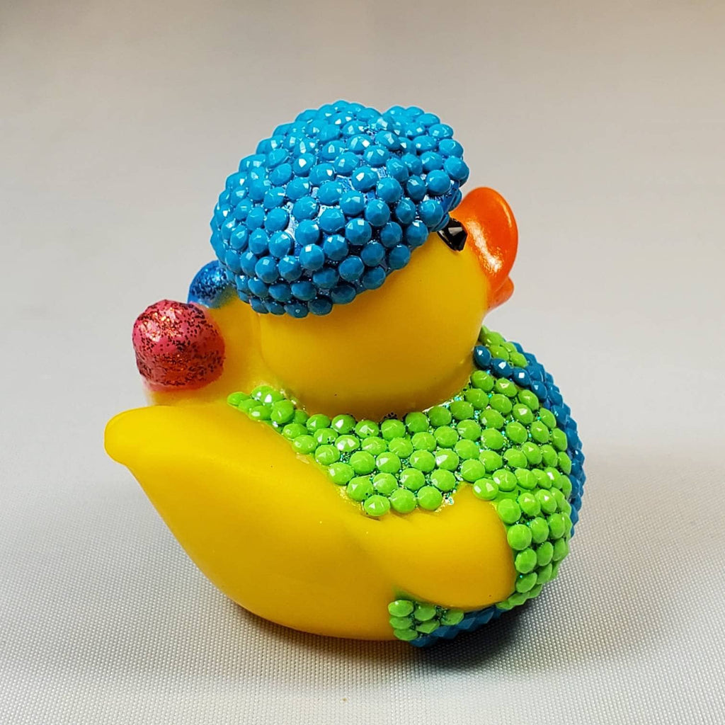 BILL McFLAPPER Rubber Duck Ducks Gift Painter Bedazzled Bling Collectible Gift Rubber Ducks Cruise Ducks