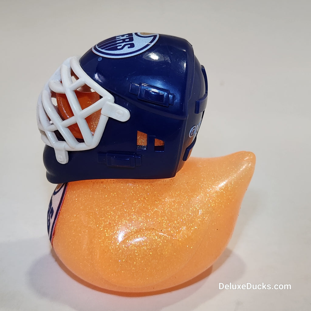 EDMONTON OILERS Rubber Duck Gift NHL Hockey Bedazzled Collectible Duck