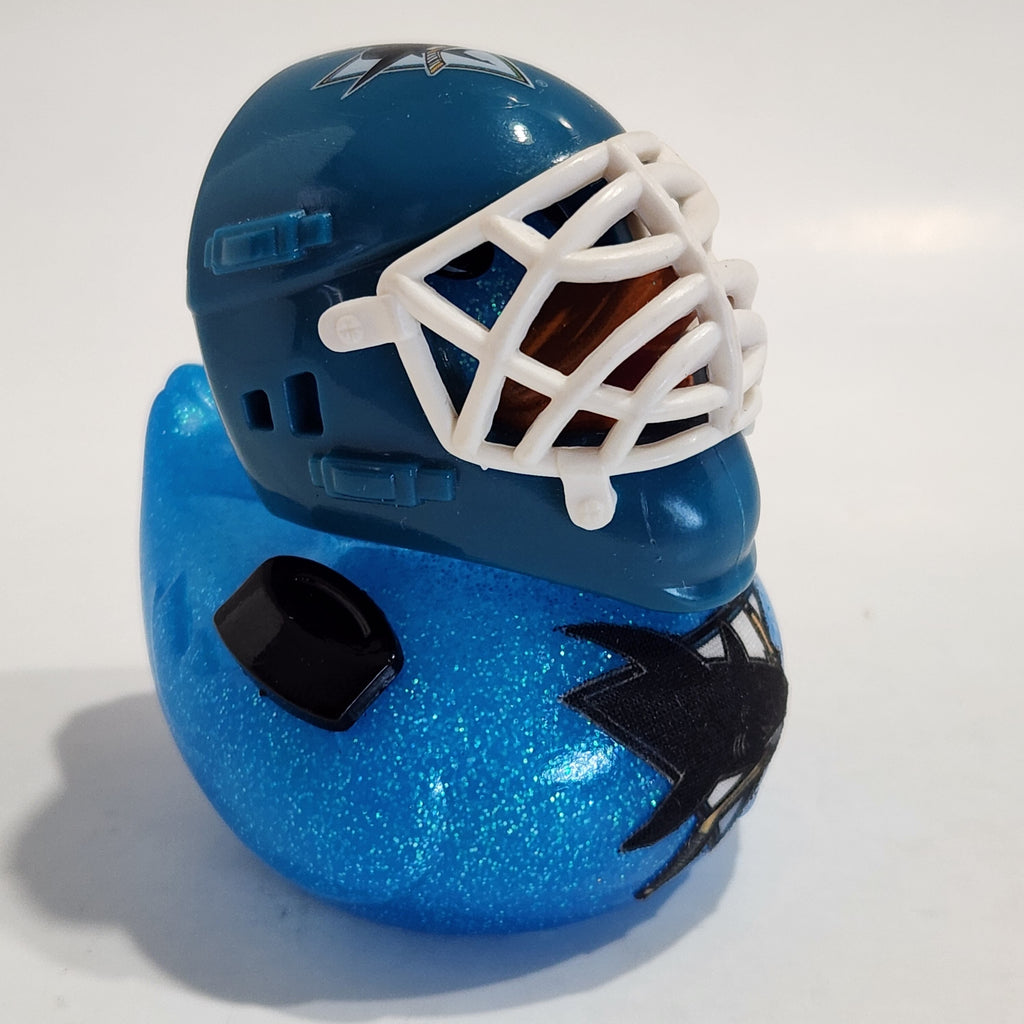 SAN JOSE SHARKS Rubber Duck Gift nhl Hockey Bedazzled Collectible Duck