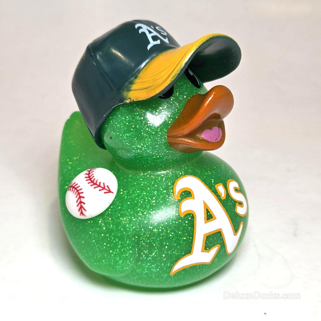 OAKLAND As ATHLETICS Rubber Duck Gift Baseball Bedazzled Collectible Duck
