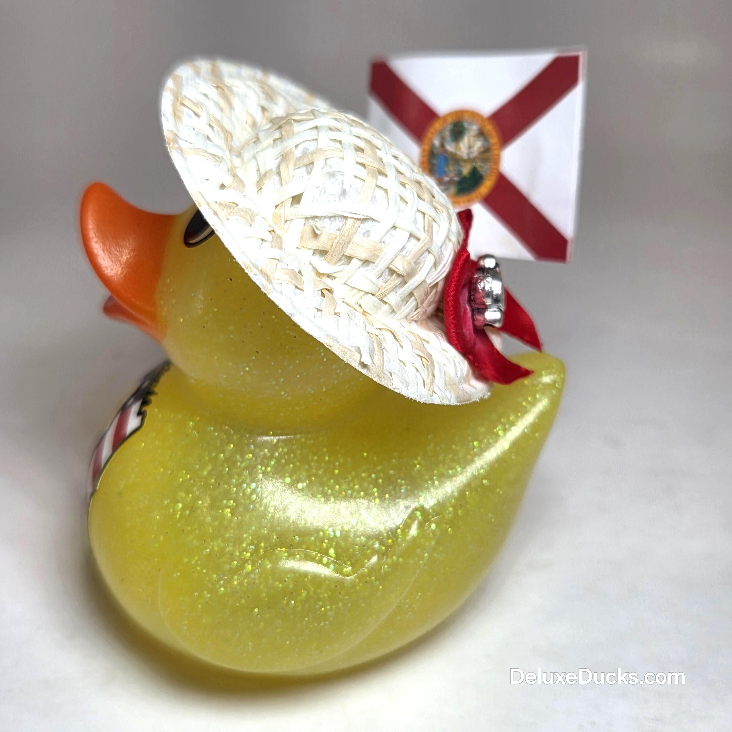 FLORIDA Rubber Duck Flag Gift Bedazzled Collectible Cruise