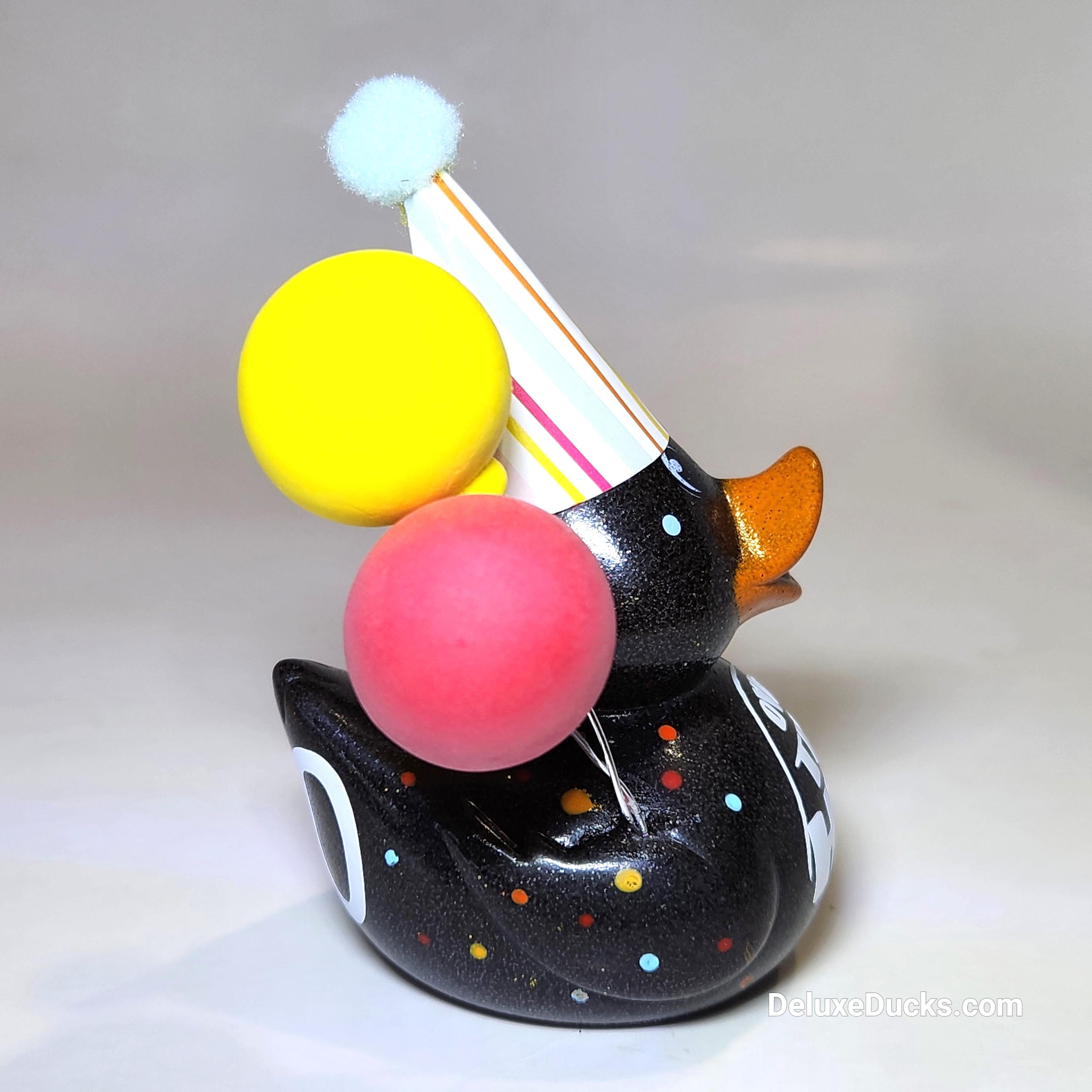 OVER THE HILL - Any Number Birthday Rubber Duck Gift Bedazzle Unique Dashboard Duck