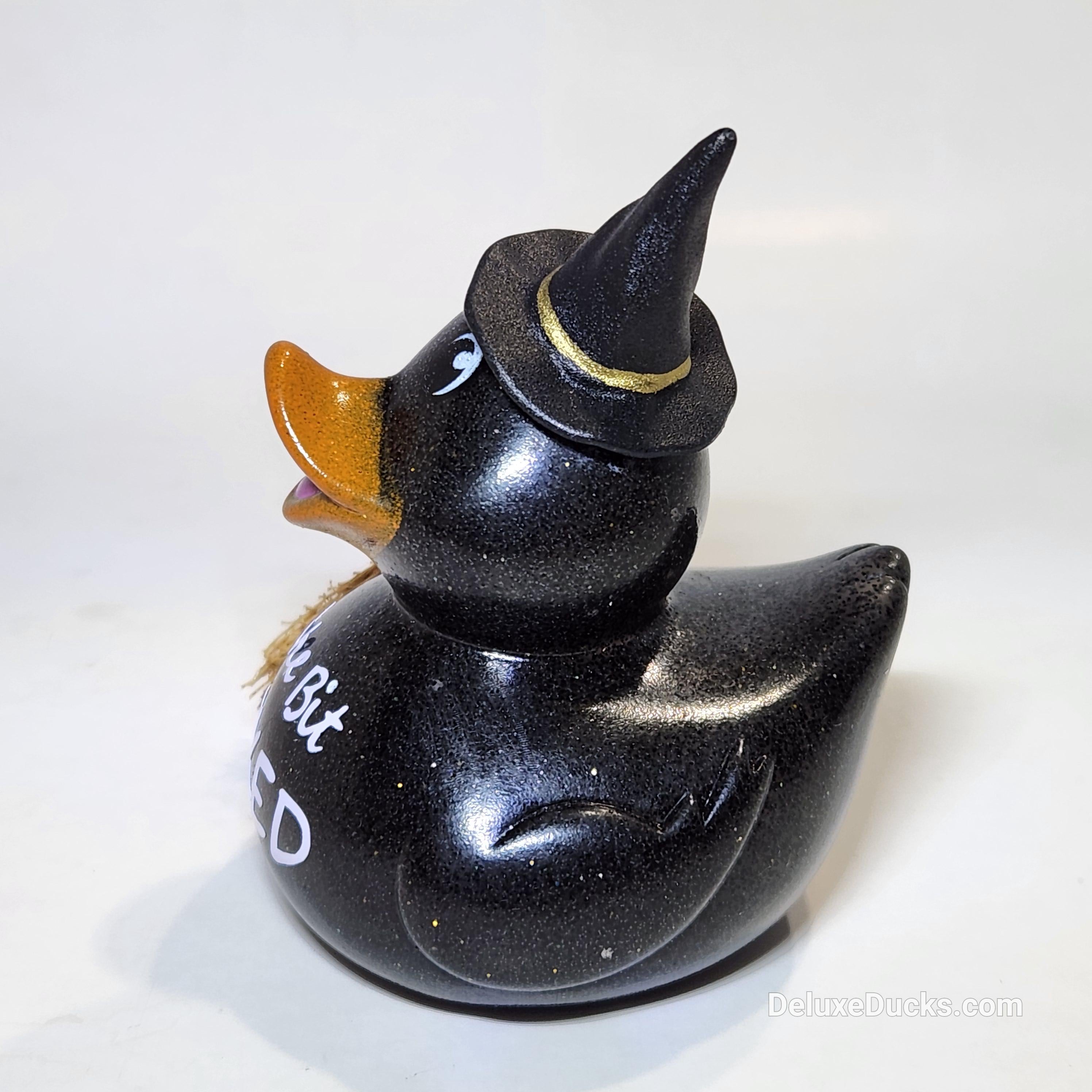 WITCH Rubber Duck Gift Bedazzled Collectible Cruise Halloween Wee Bit Wicked