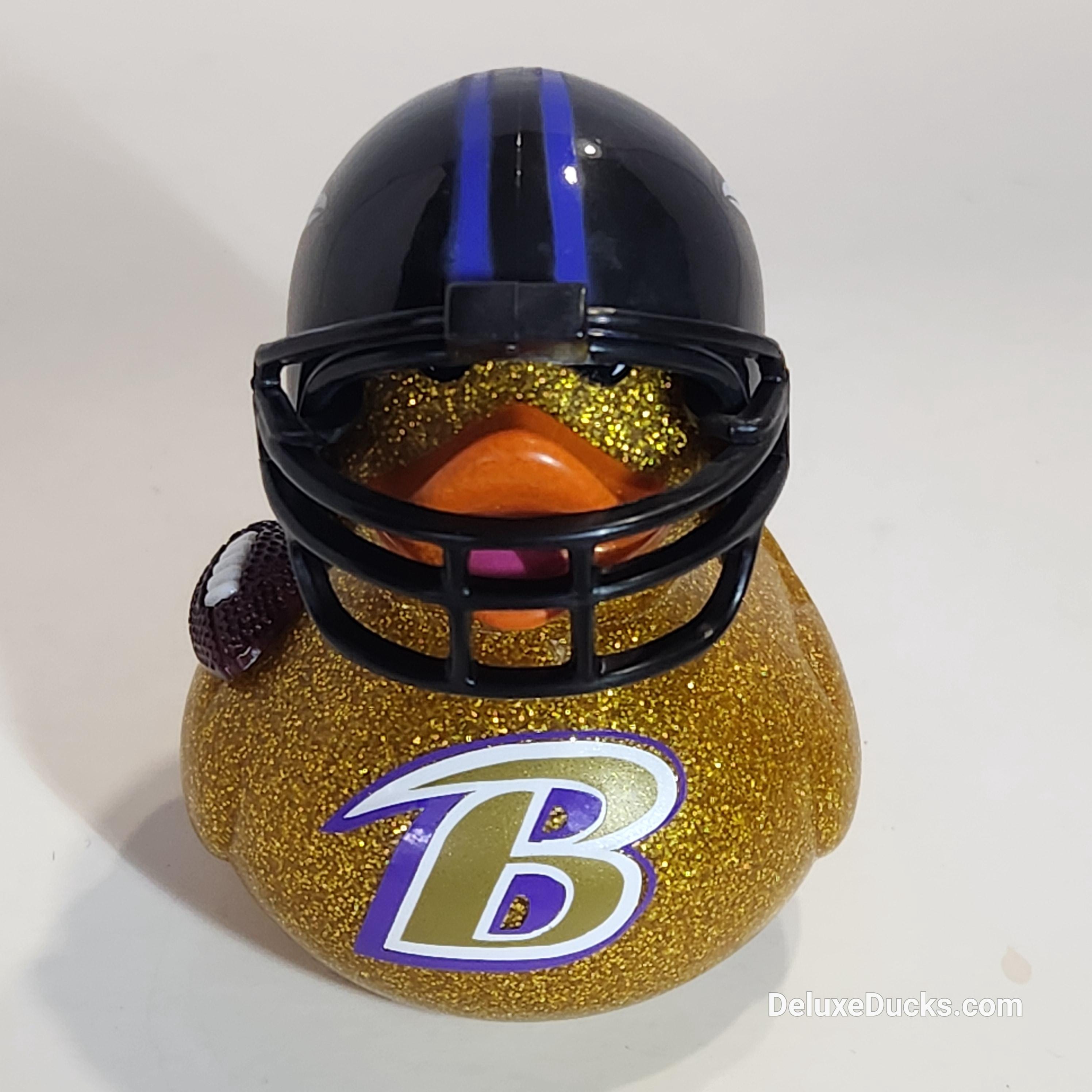 BALTIMORE RAVENS Rubber Duck Gift nfl Bedazzled Duck Cruise Dashboard Ducks