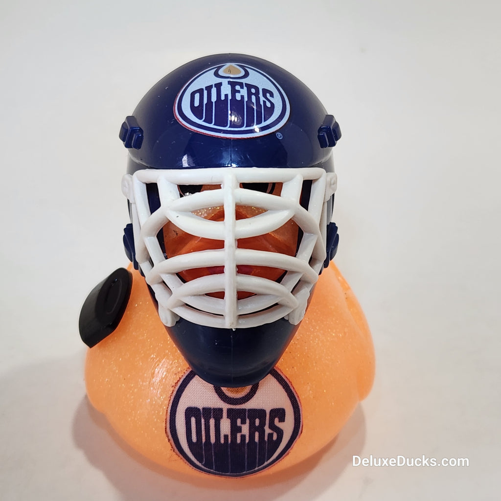 EDMONTON OILERS Rubber Duck Gift NHL Hockey Bedazzled Collectible Duck