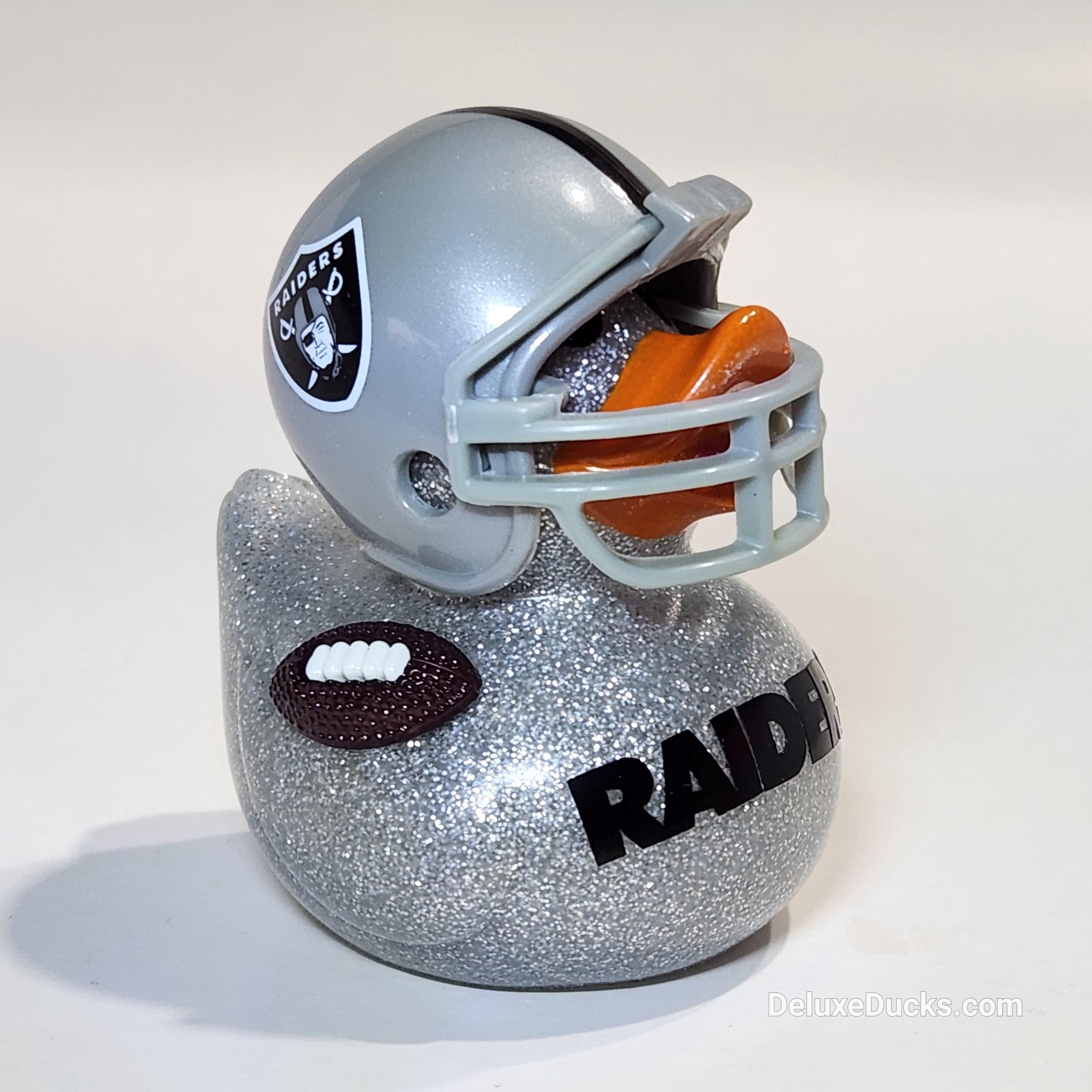 LAS VEGAS RAIDERS Rubber Duck Gift nfl Bedazzled Duck Cruise Dashboard Ducks