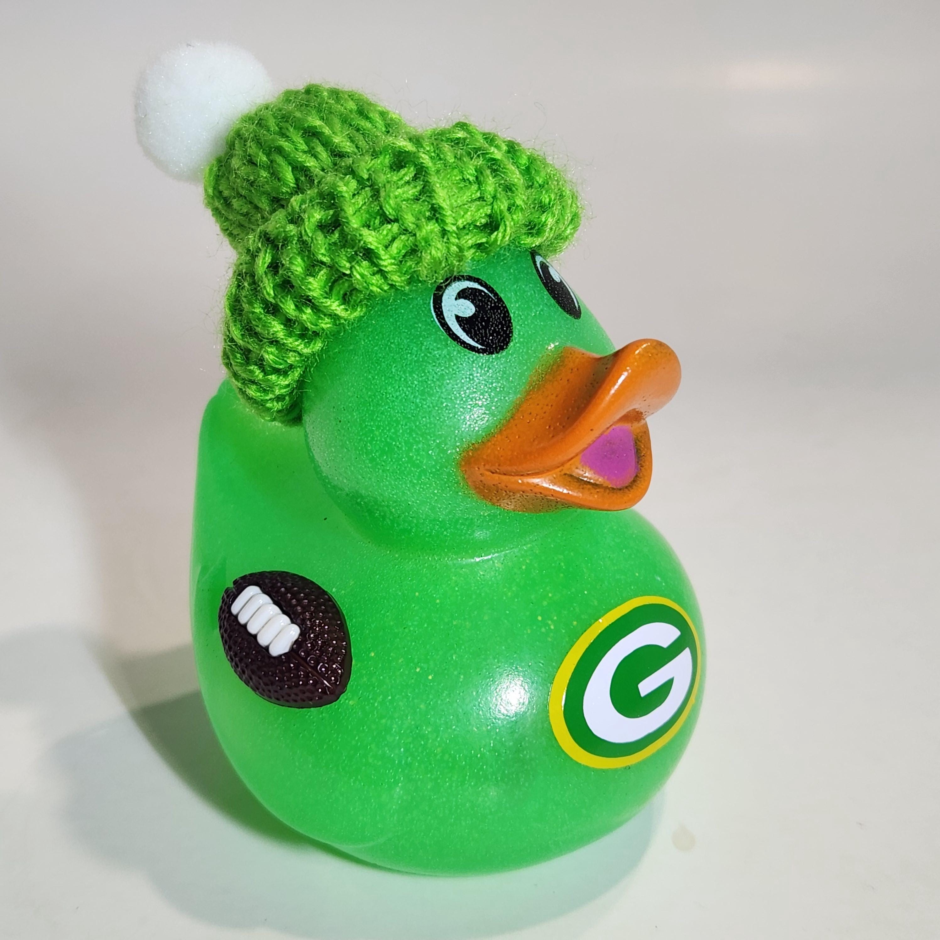 GREEN BAY PACKERS Rubber Duck Gift nfl Football Bedazzled Collectible Duck