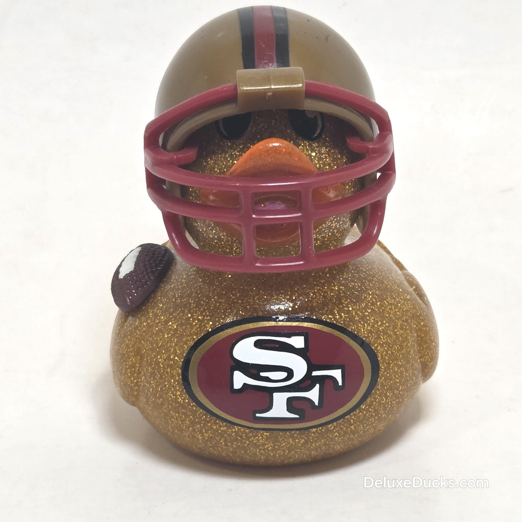 SAN FRANCISCO 49ERS Rubber Duck Gift Bedazzled Duck Cruise Dashboard Ducks