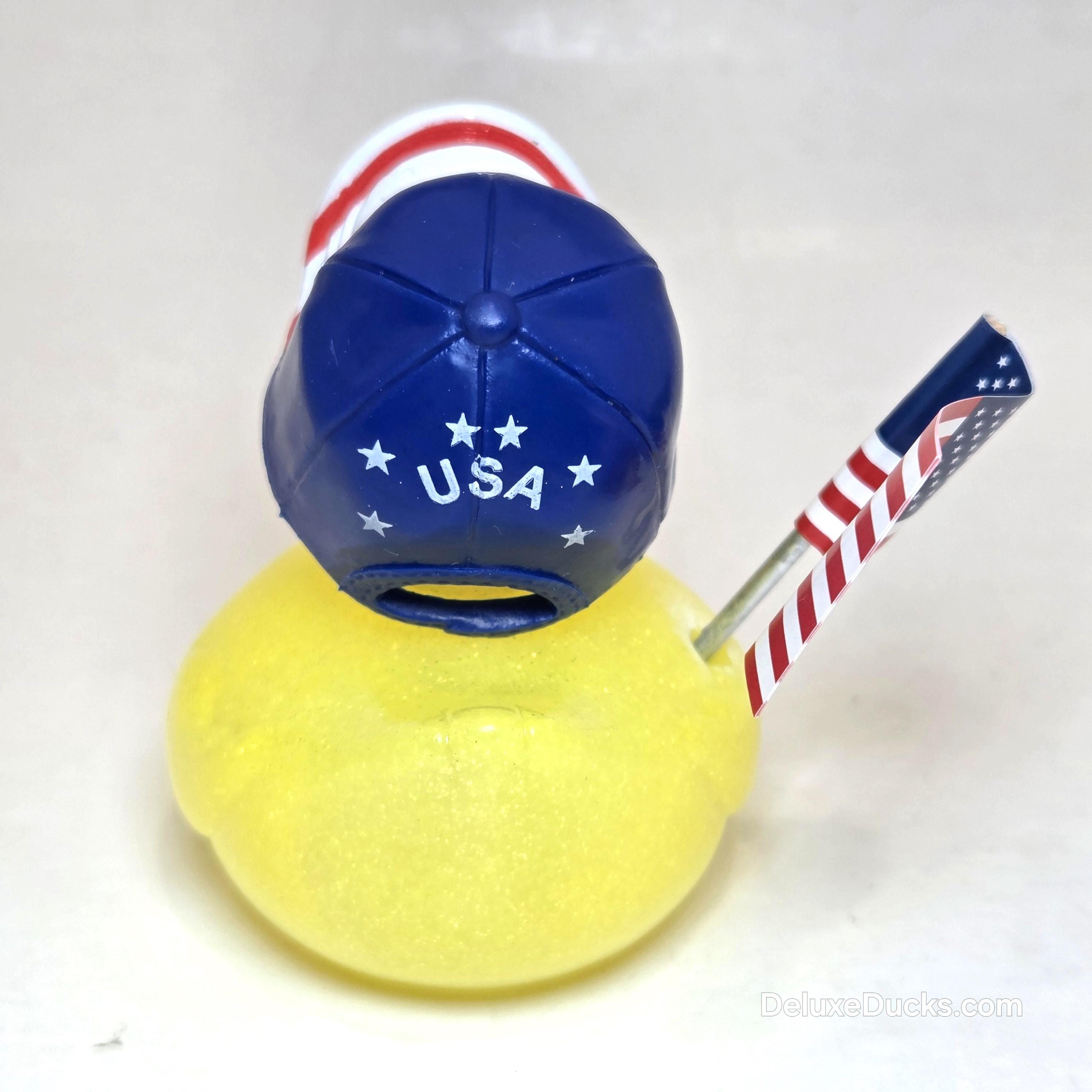 USA American Rubber Duck Flag Gift Patriotic Bedazzled Collectible Cruise