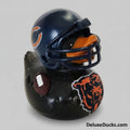 Rubber duck with a Chicago Bears helmet and logo on a white background