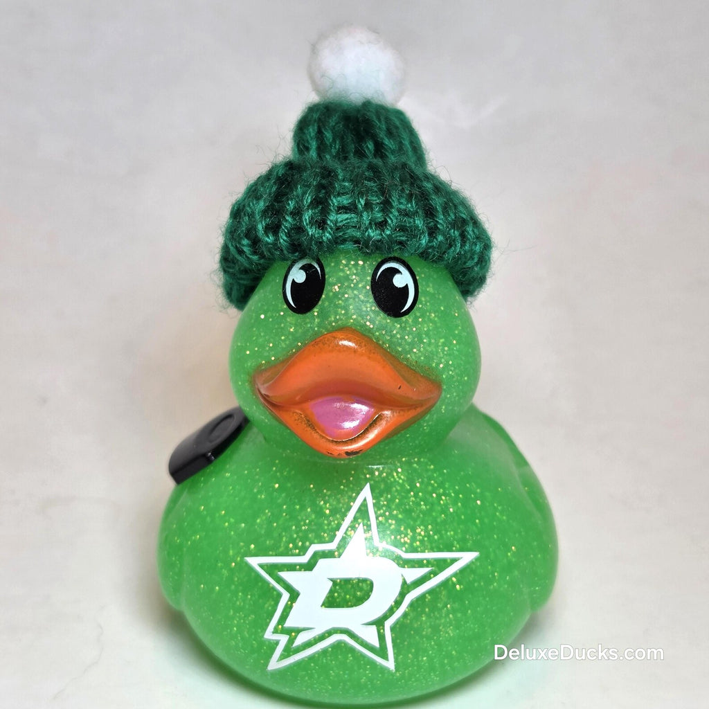 DALLAS STARS Rubber Duck Gift nhl Hockey Bedazzled Collectible Duck