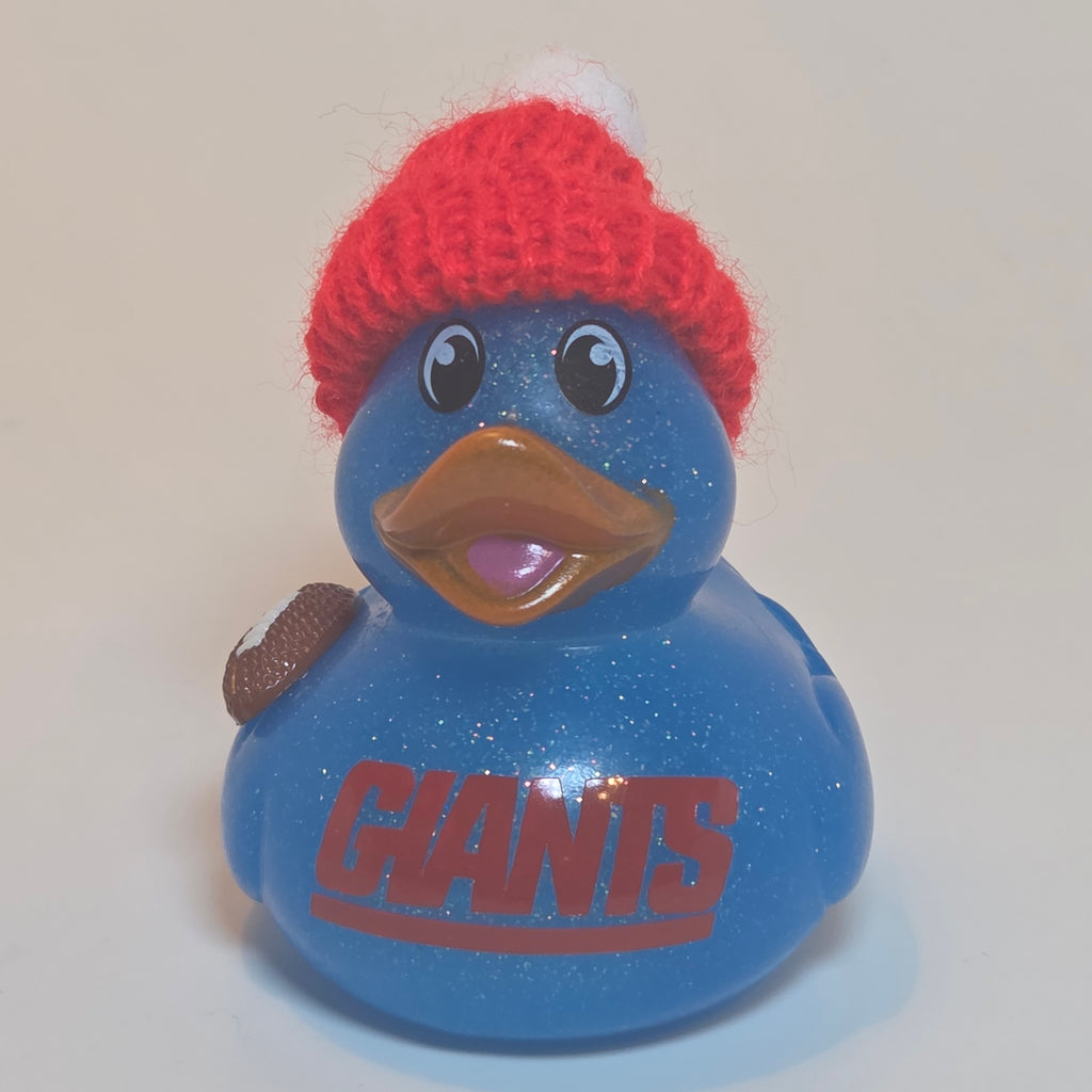 NEW YORK GIANTS Rubber Duck Gift nfl Football Bedazzled Collectible Duck